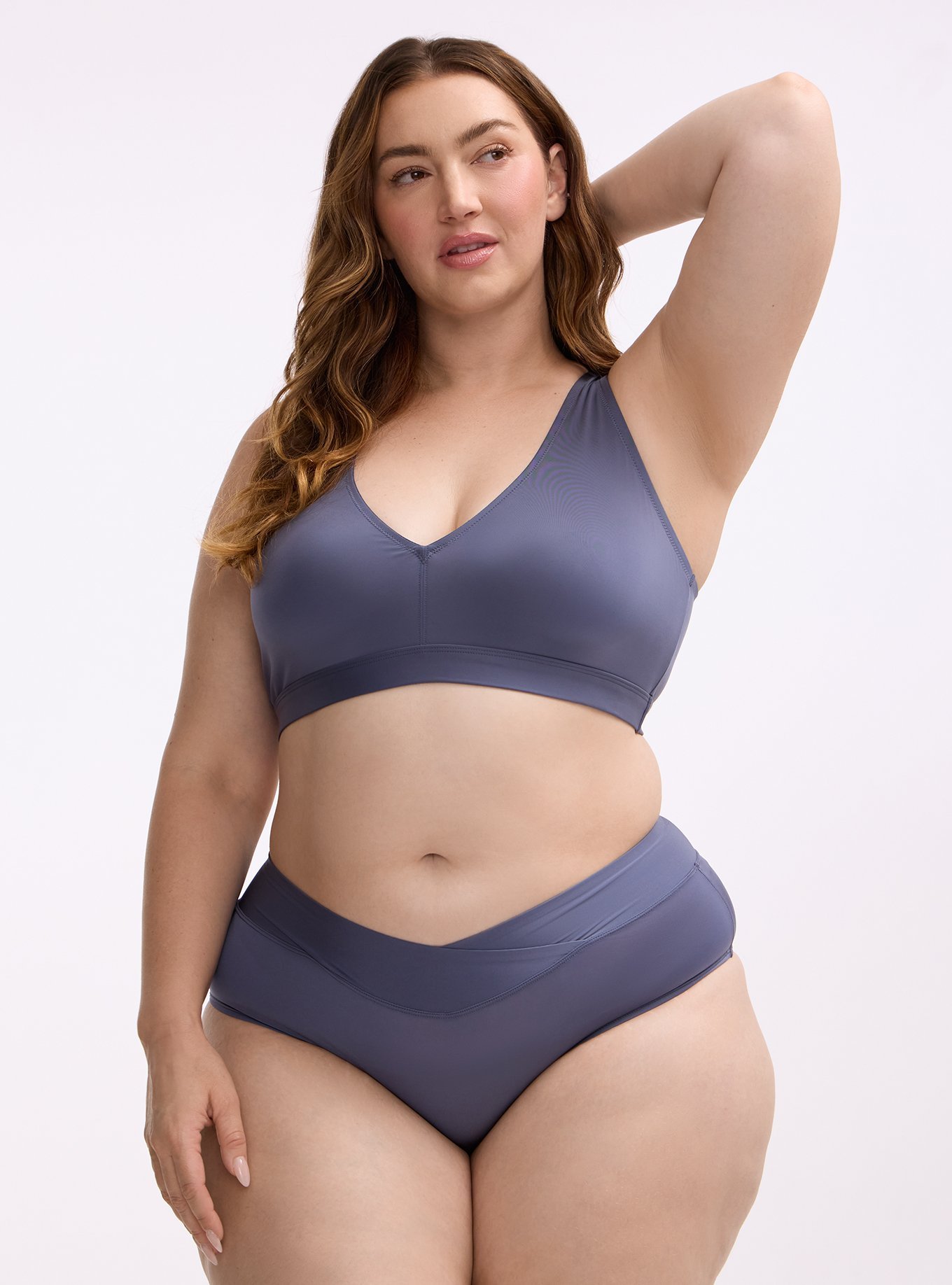 Microfiber Mid-Rise Cheeky Panty, NIGHTSHADOW BLUE, hi-res