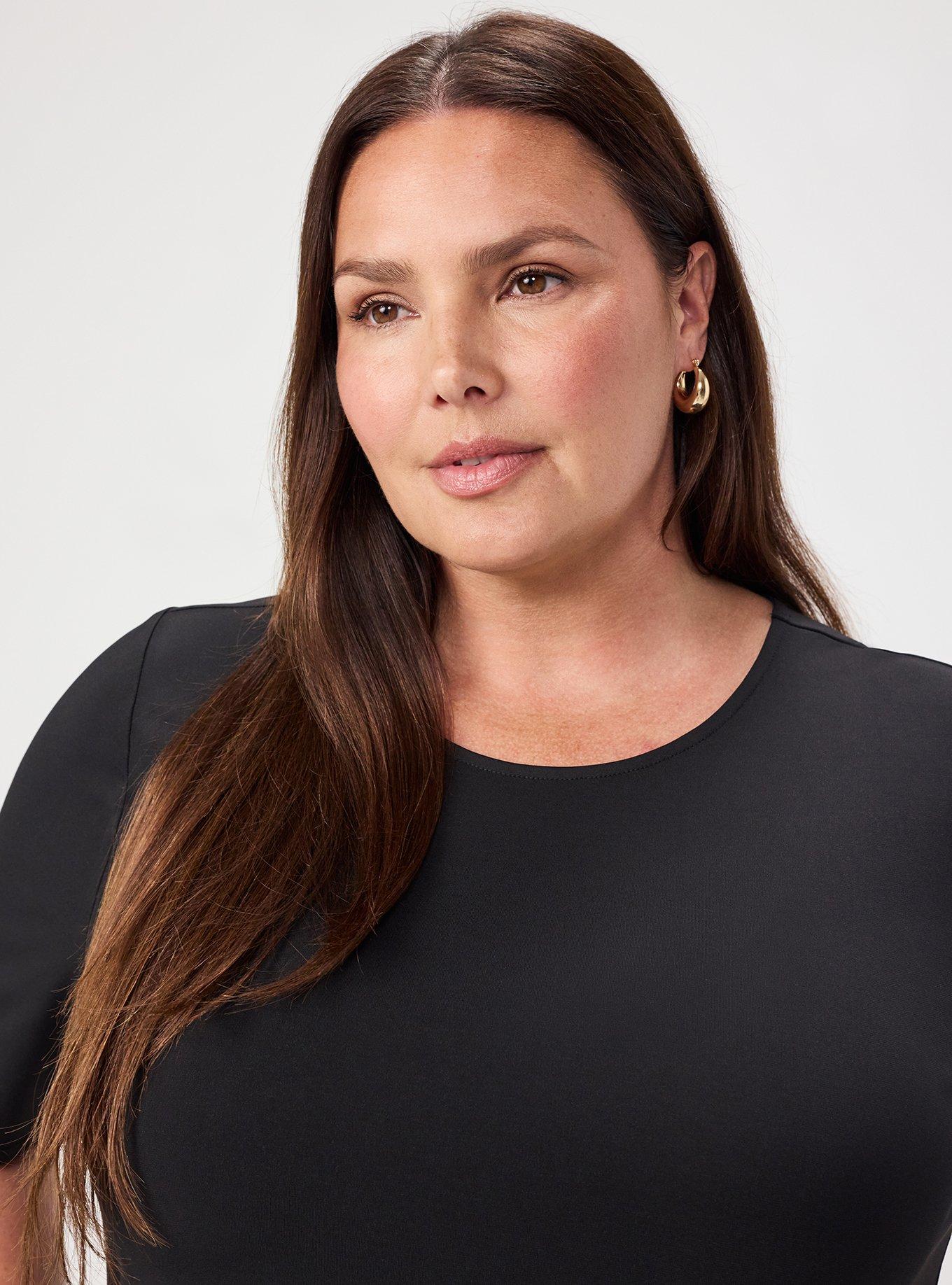 Studio Slinky Ruched Top, DEEP BLACK, alternate