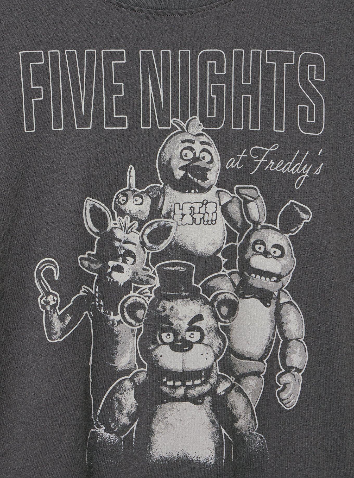 Five Nights At Freddy's Classic Cotton Crew Tee, VINTAGE BLACK, alternate