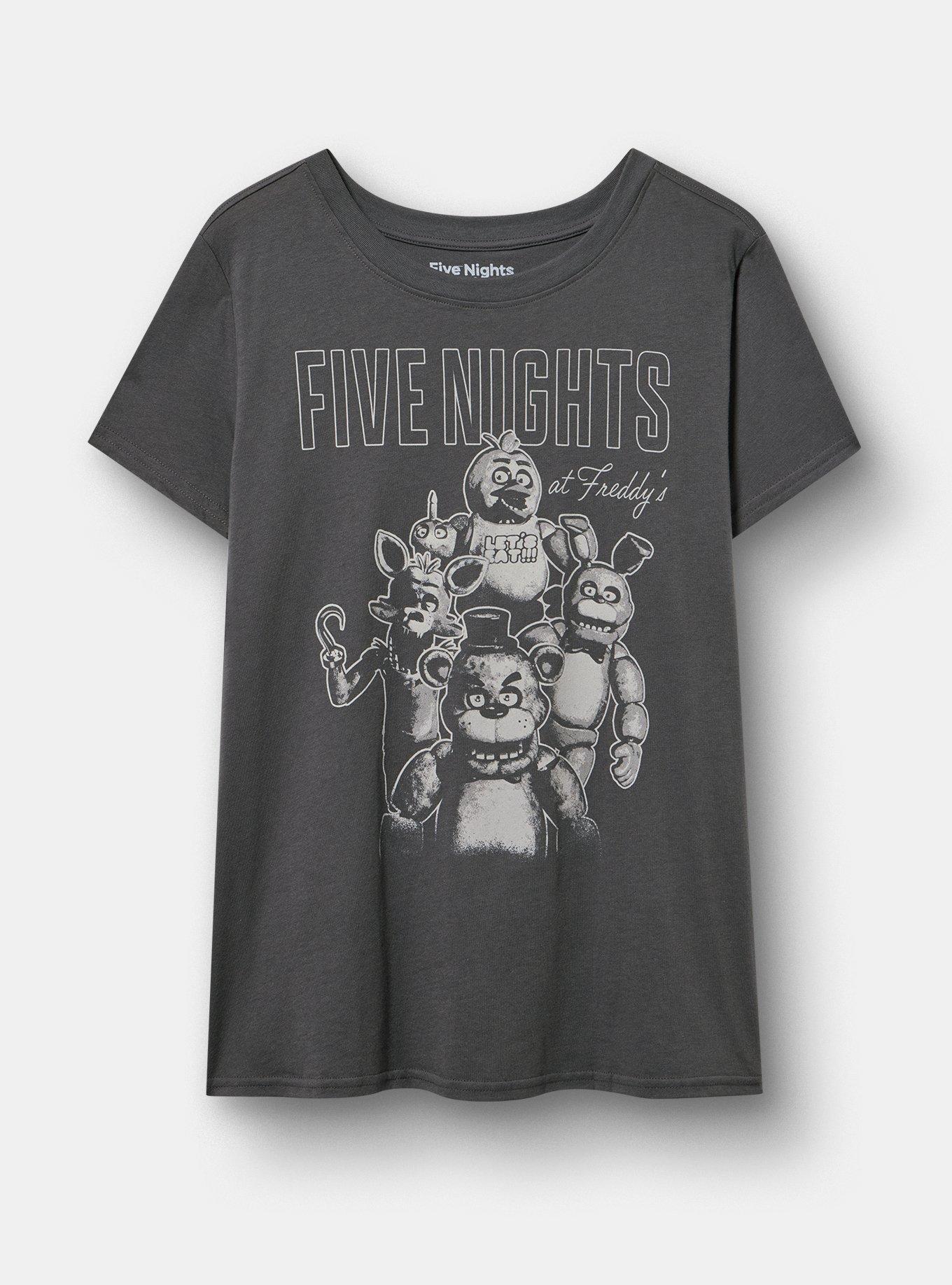 Five Nights At Freddy's Classic Cotton Crew Tee, VINTAGE BLACK, hi-res