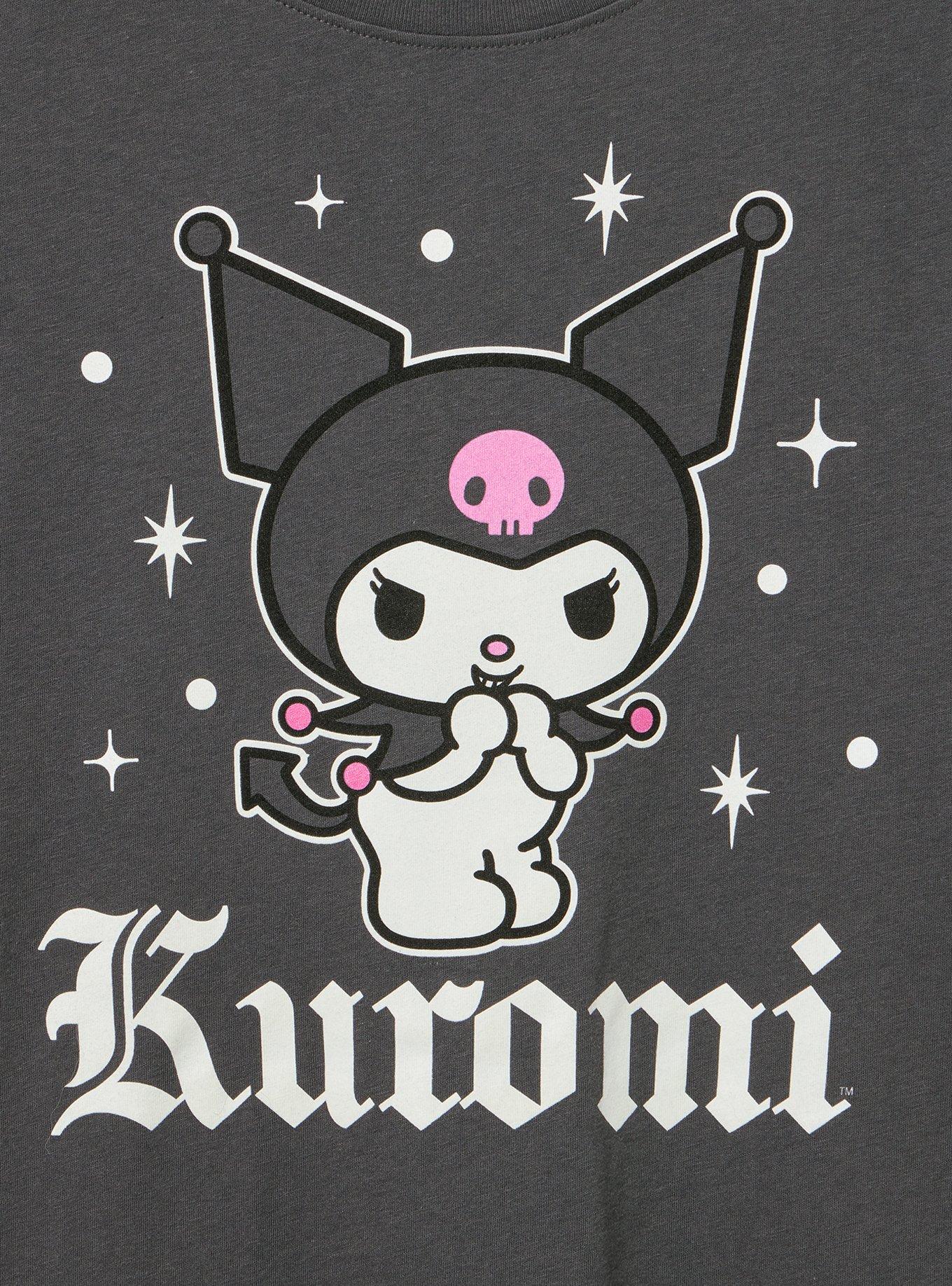 Kuromi Classic Cotton Crew Tee, VINTAGE BLACK, alternate