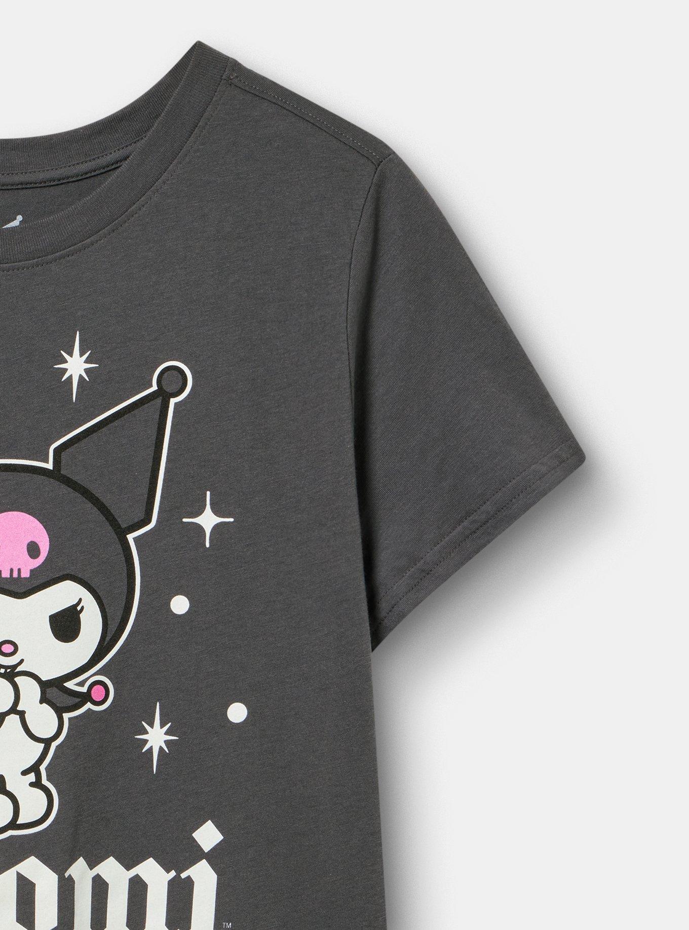 Kuromi Classic Cotton Crew Tee, VINTAGE BLACK, alternate