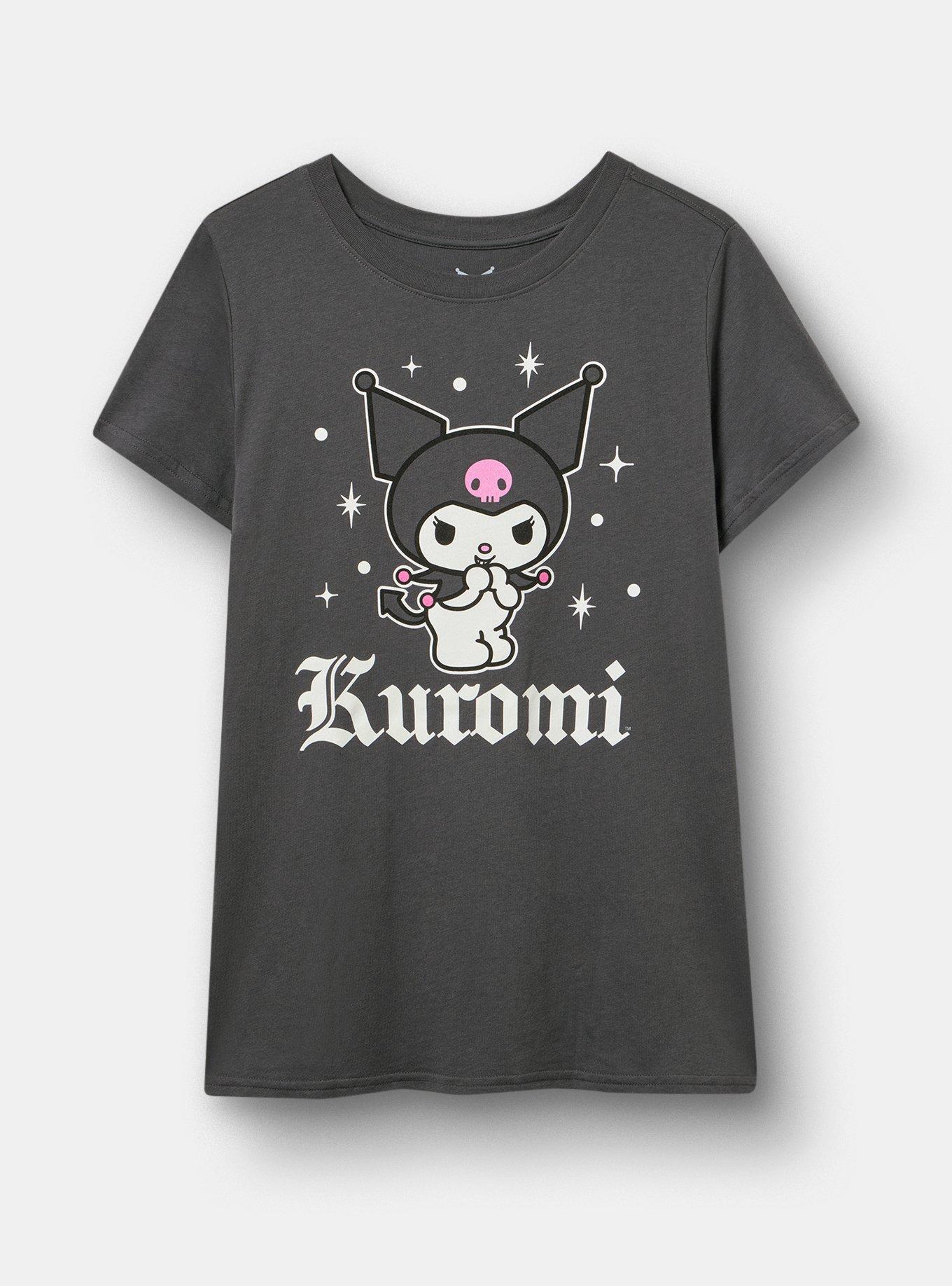 Kuromi Classic Cotton Crew Tee, VINTAGE BLACK, hi-res