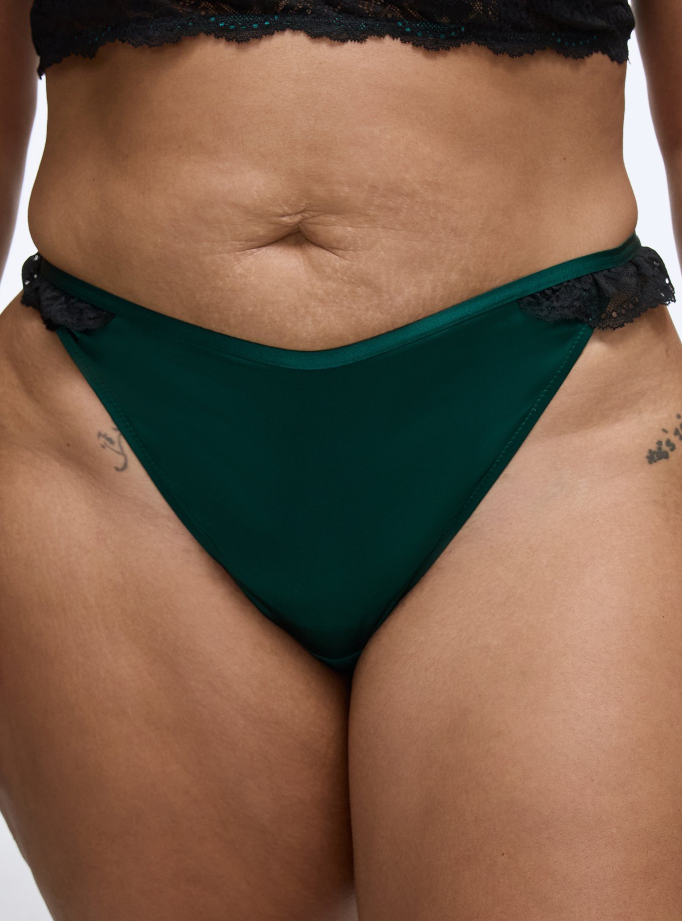 Shine Micro Scoop Waist Thong, BOTANICAL GREEN, alternate