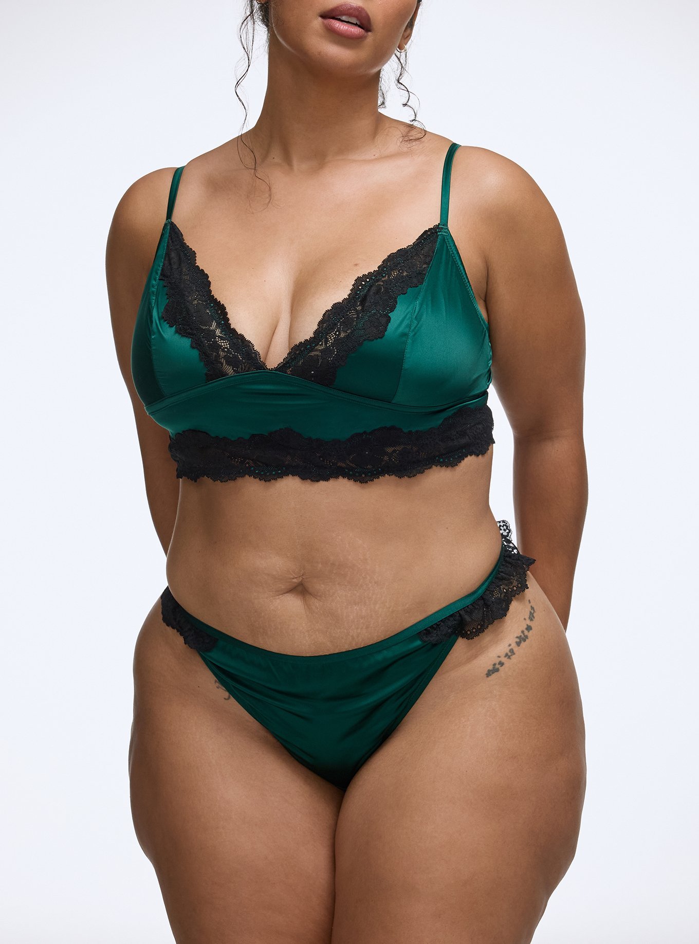 Shine Micro Scoop Waist Thong, BOTANICAL GREEN, alternate