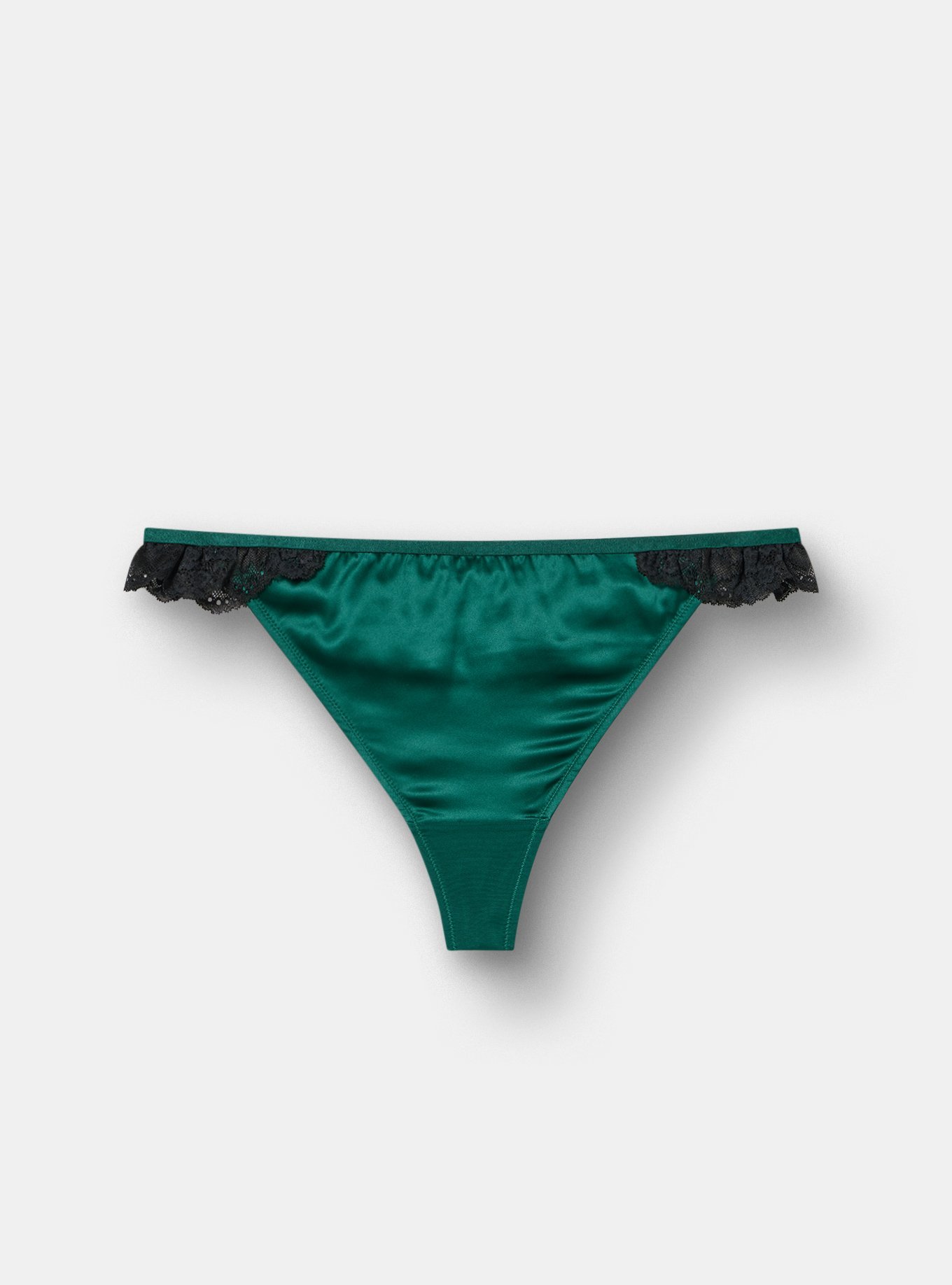 Shine Micro Scoop Waist Thong, BOTANICAL GREEN, flat