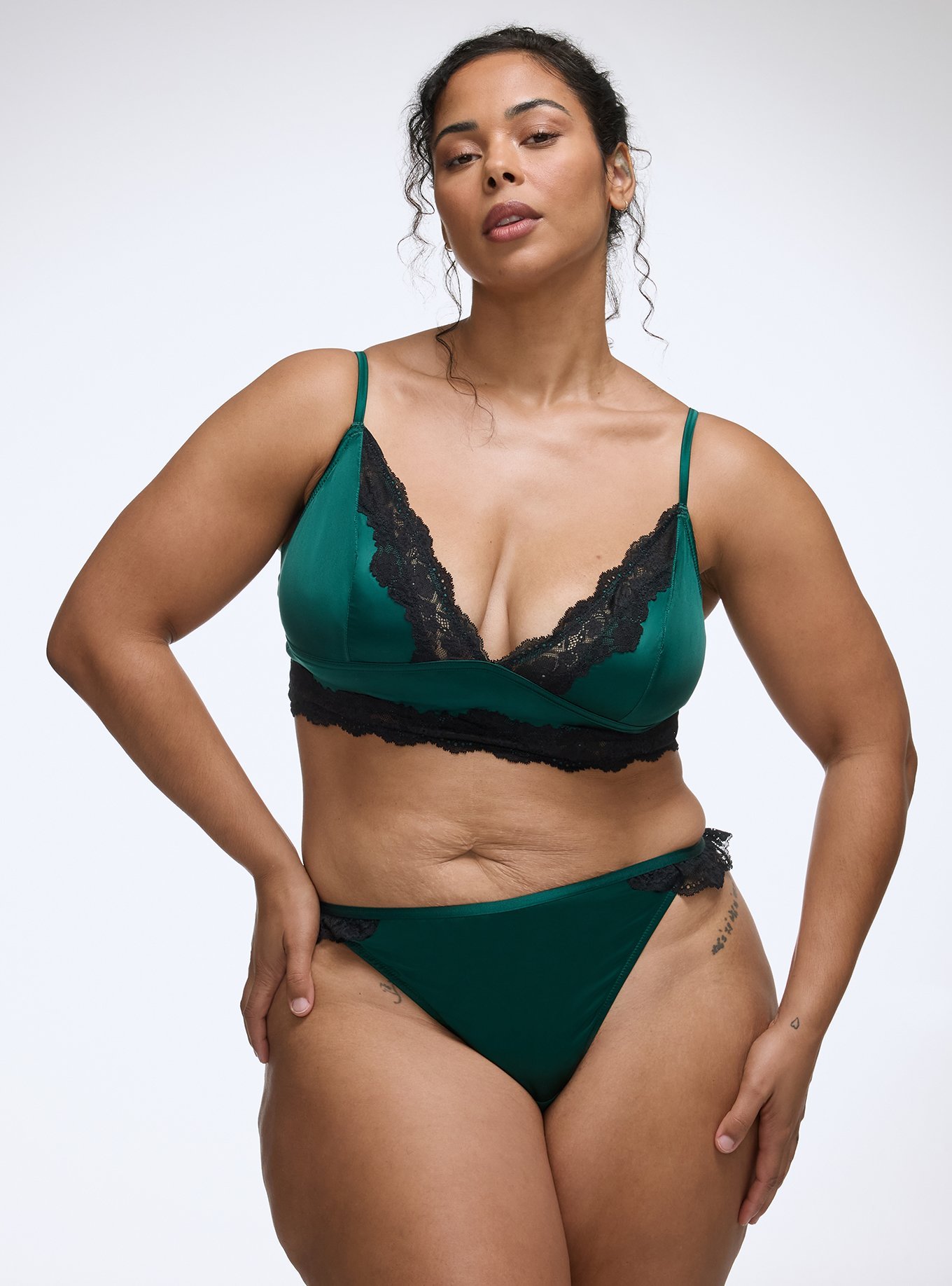 Shine Micro Scoop Waist Thong, BOTANICAL GREEN, hi-res