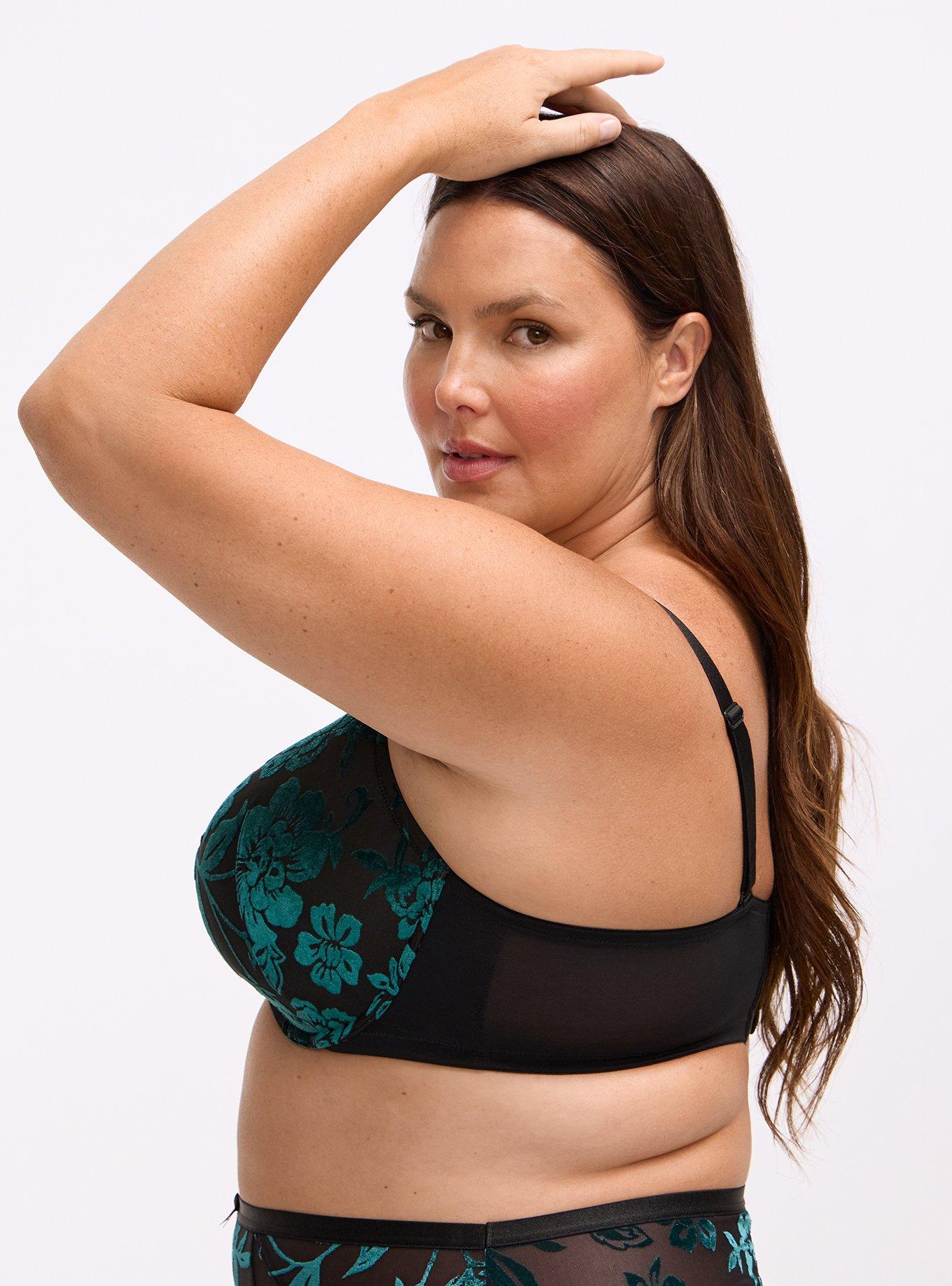 Perfect Coverage Lightly Lined Bra, MICKI FLORAL BURNOUT BOTANICAL GARDEN, alternate
