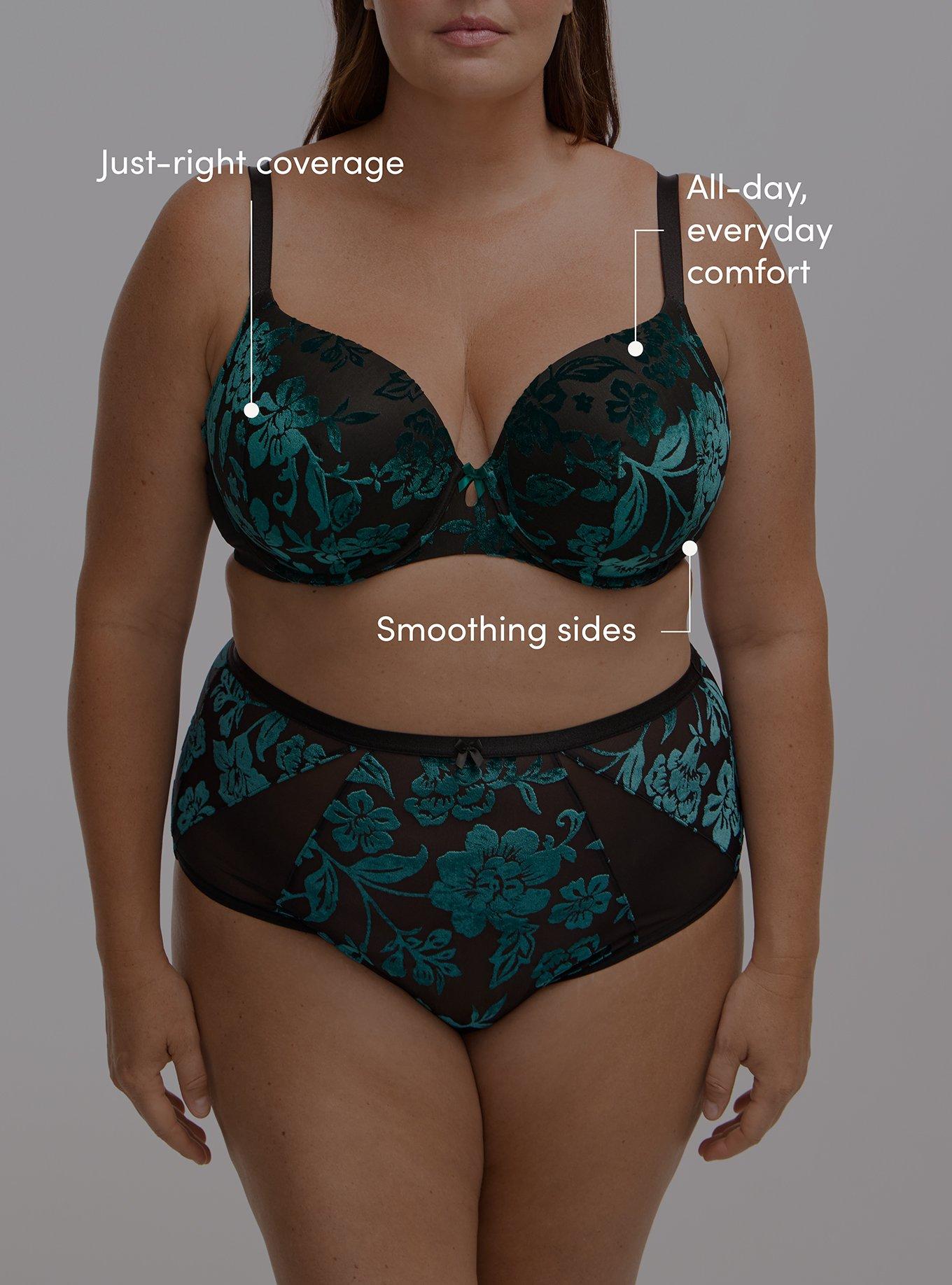 Perfect Coverage Lightly Lined Bra, MICKI FLORAL BURNOUT BOTANICAL GARDEN, alternate