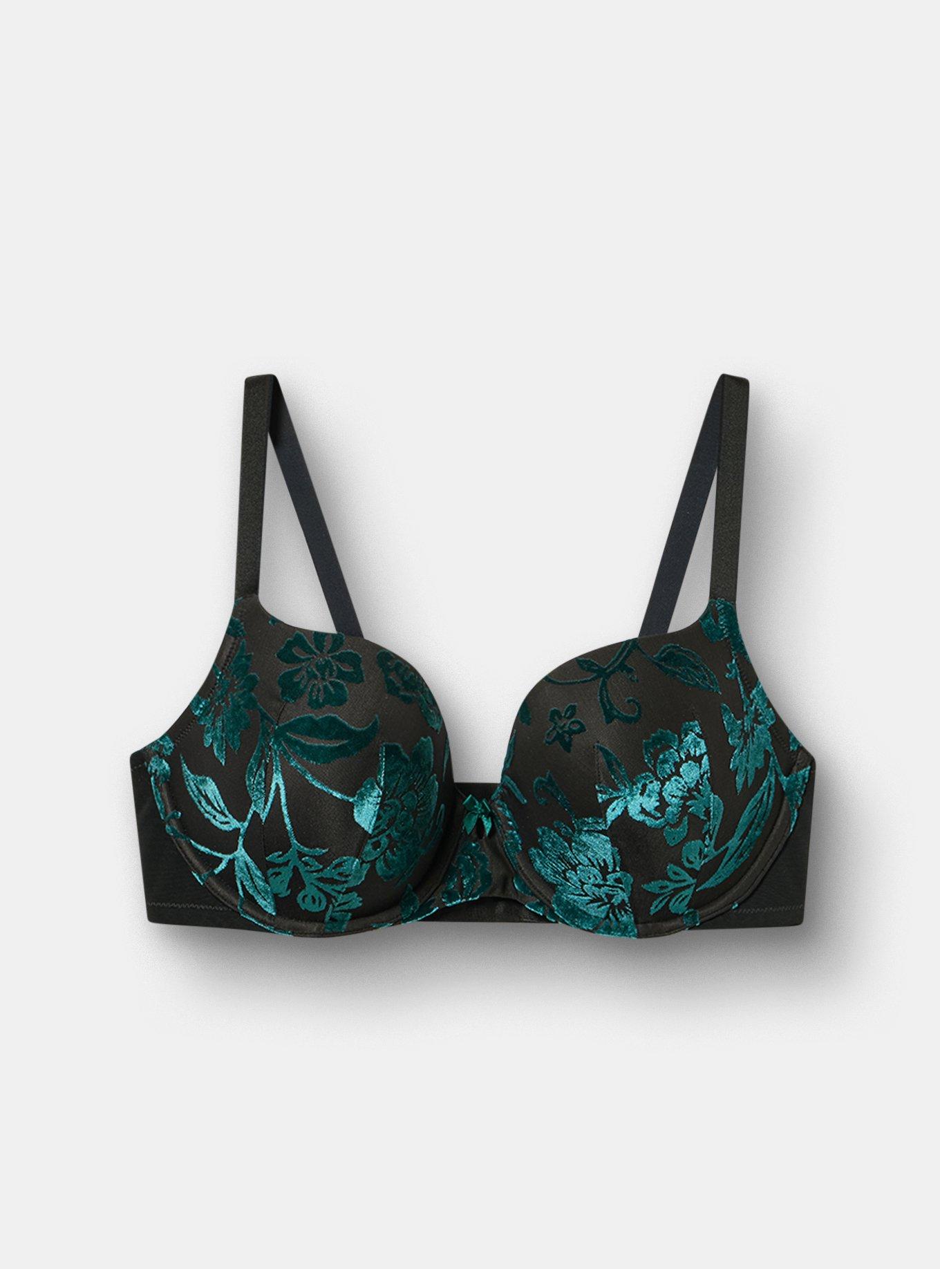 Perfect Coverage Lightly Lined Bra, MICKI FLORAL BURNOUT BOTANICAL GARDEN, flat