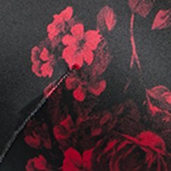 XO Plunge Push-Up Shine Bra, ROSETTA FLORAL CRIMSON, swatch