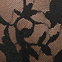 Plunge Push-Up Shadow Lace Bra, RICH BLACK, swatch
