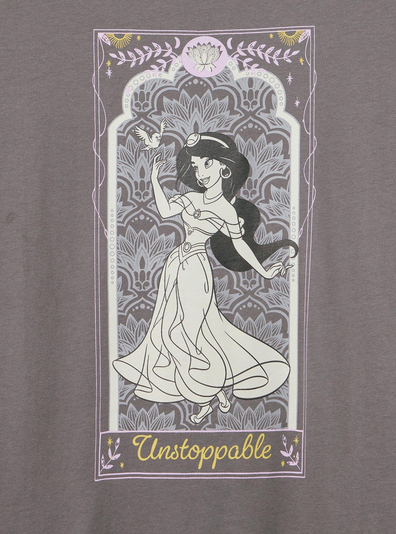 Disney Jasmine Classic Cotton Crew Tee, GREY, alternate