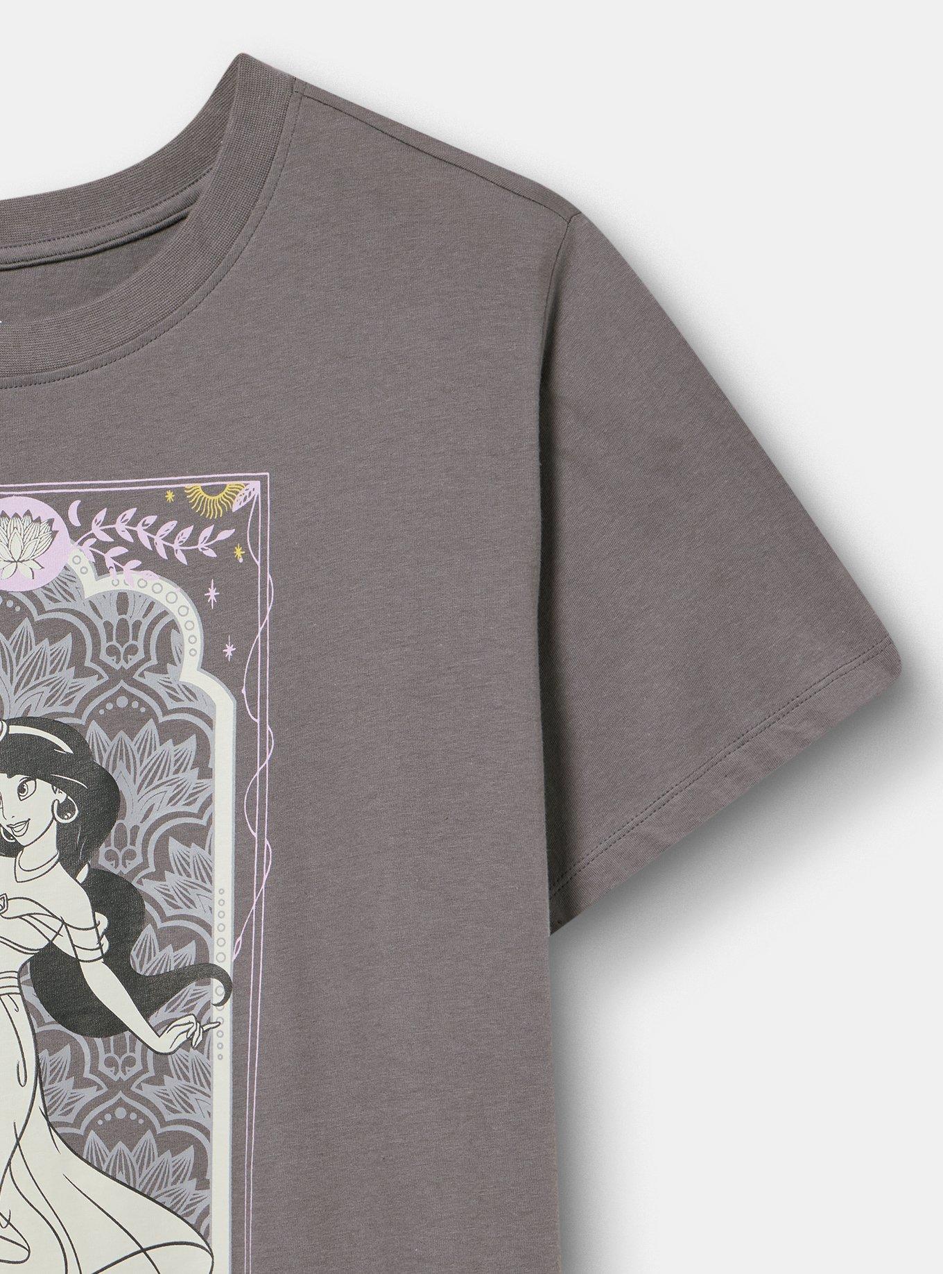 Disney Jasmine Classic Cotton Crew Tee, GREY, alternate