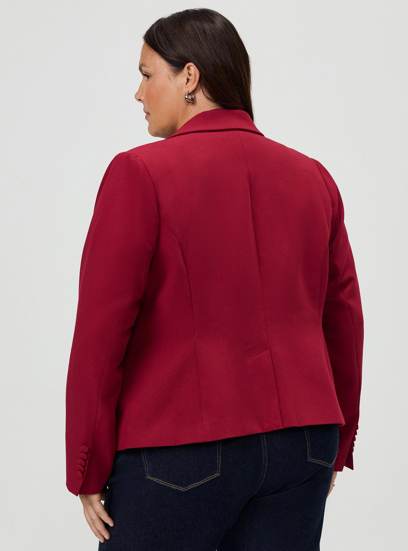 Studio High Lapel Suit Jacket, RUMBA RED, alternate