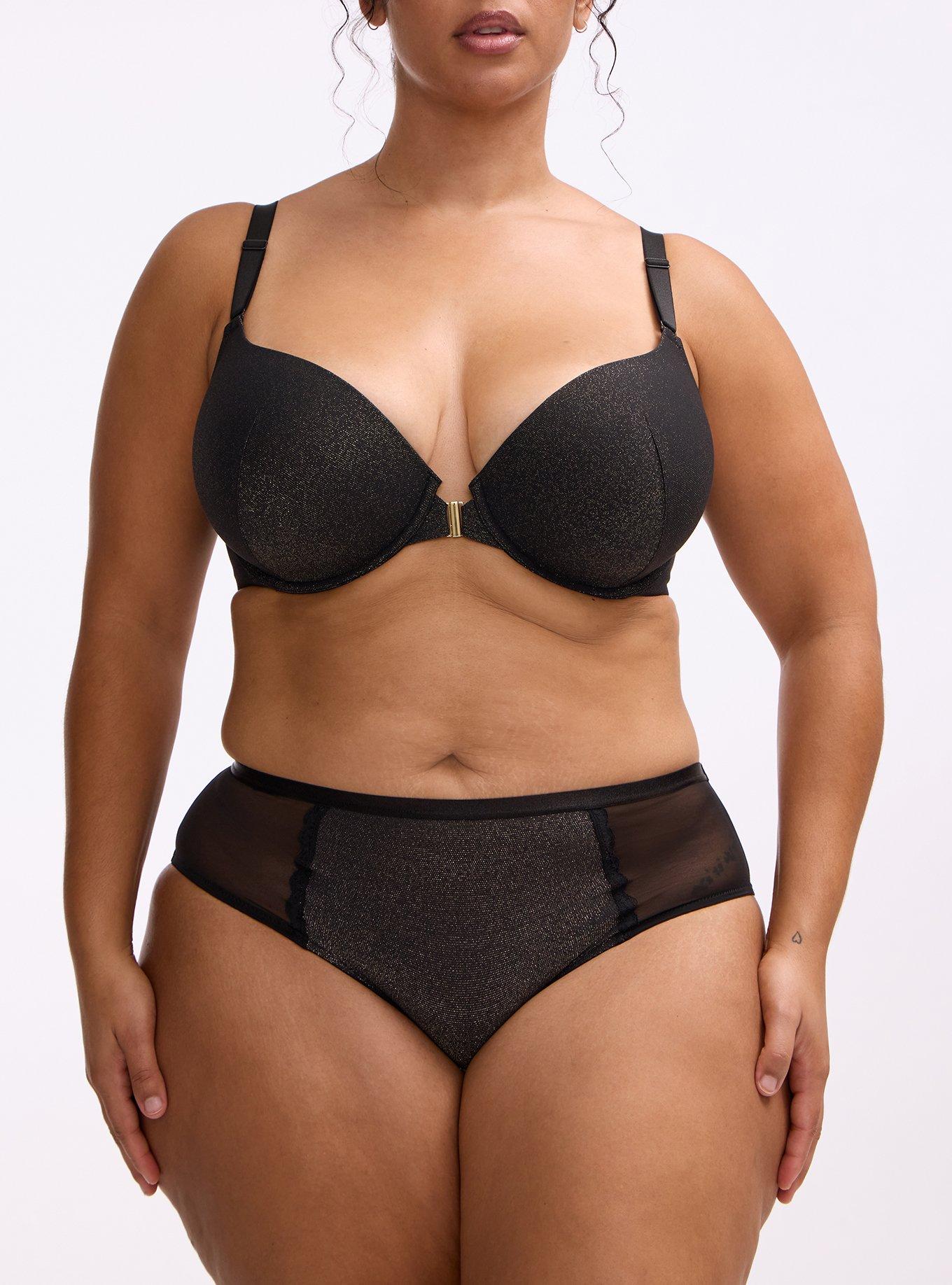Soft Shine Mid-Rise Cheeky Panty, RICH BLACK, alternate