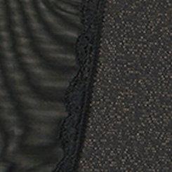 Soft Shine Mid-Rise Cheeky Panty, RICH BLACK, swatch