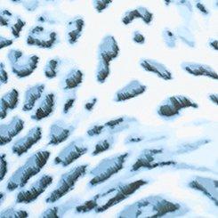 Studio Crepe De Chine French Blouse, LEOPARD LIFE BLUE, swatch