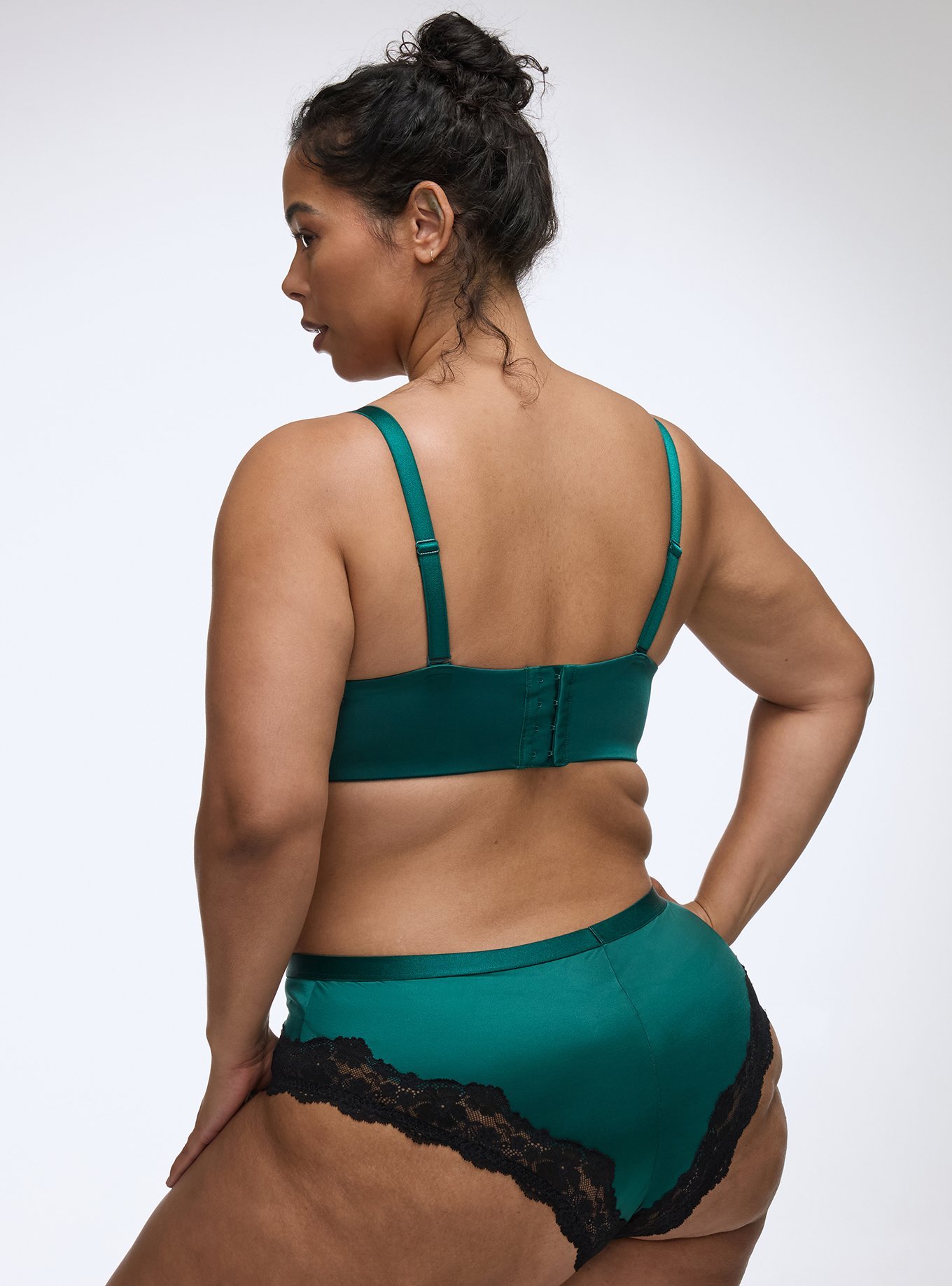 Shine Micro Mid-Rise Cheeky Panty, BOTANICAL GREEN, alternate