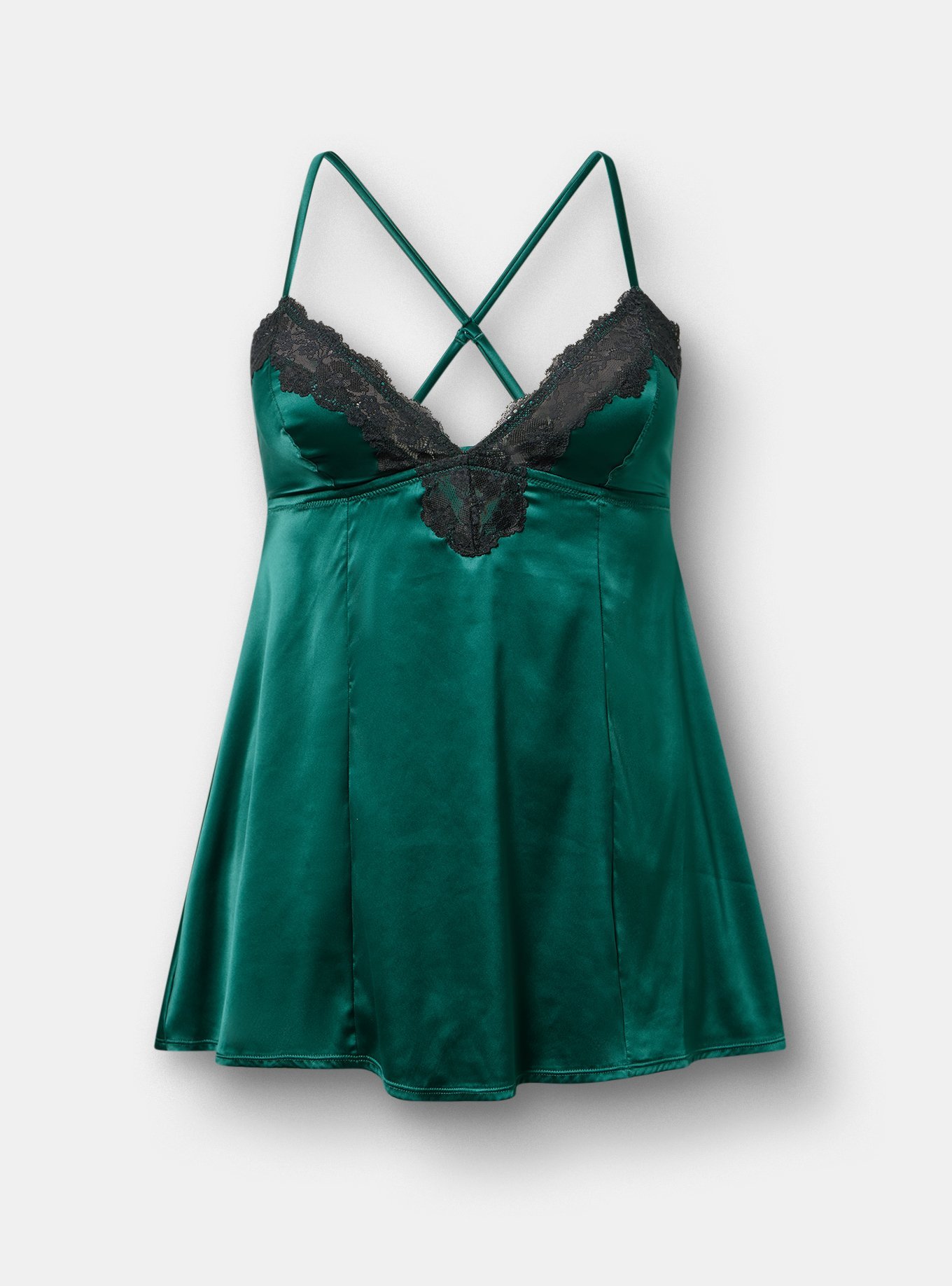 Shine Micro Slip Dress, BOTANICAL GARDEN, flat
