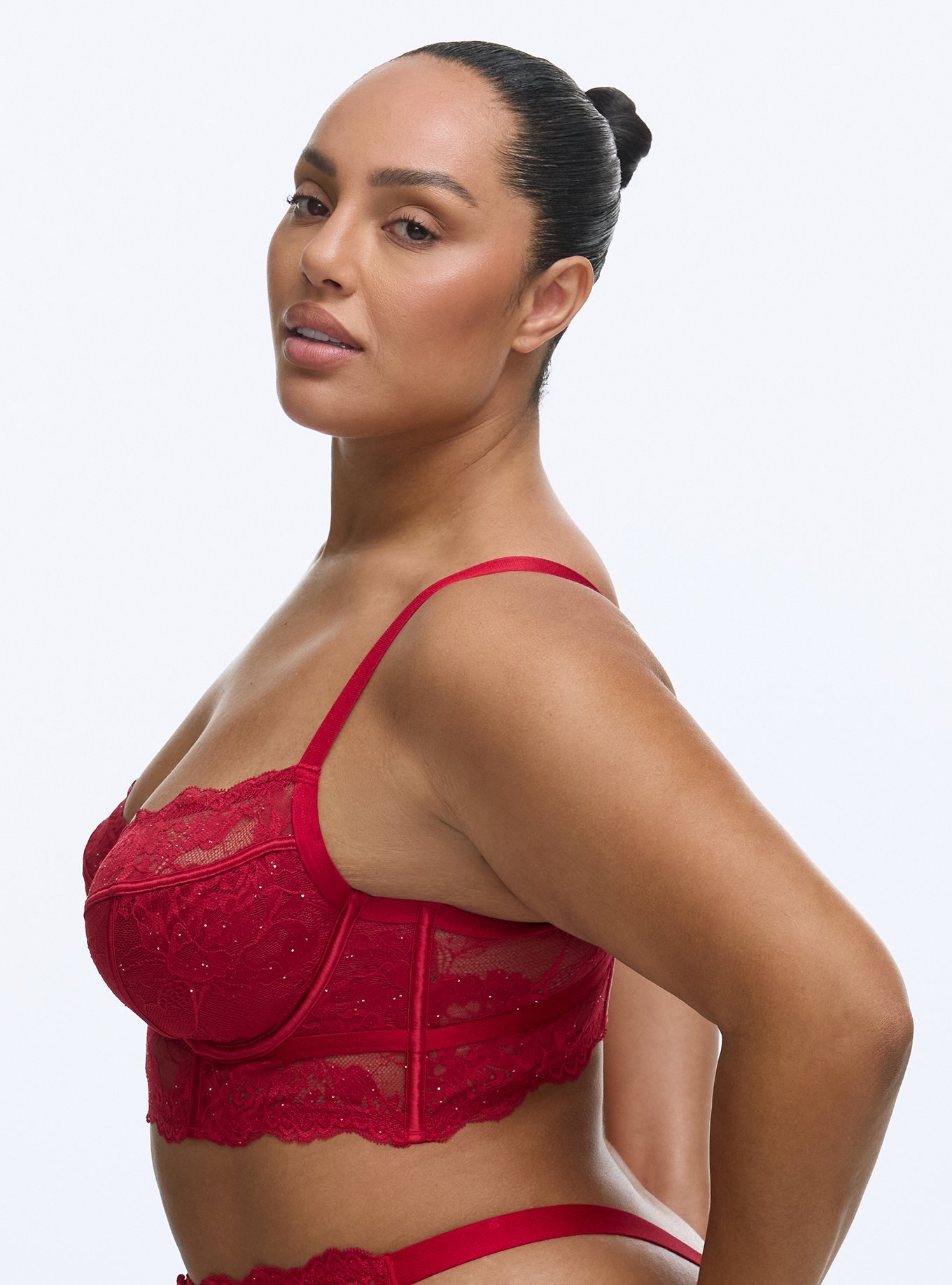 Emma Lace Underwire Bra, JESTER RED, alternate