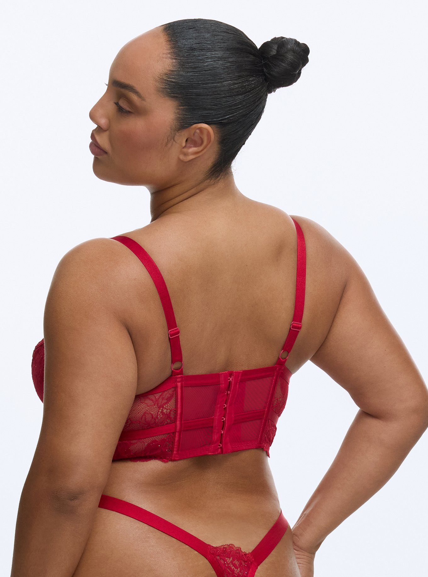 Emma Lace Underwire Bra, JESTER RED, alternate