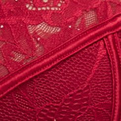 Emma Lace Underwire Bra, JESTER RED, swatch