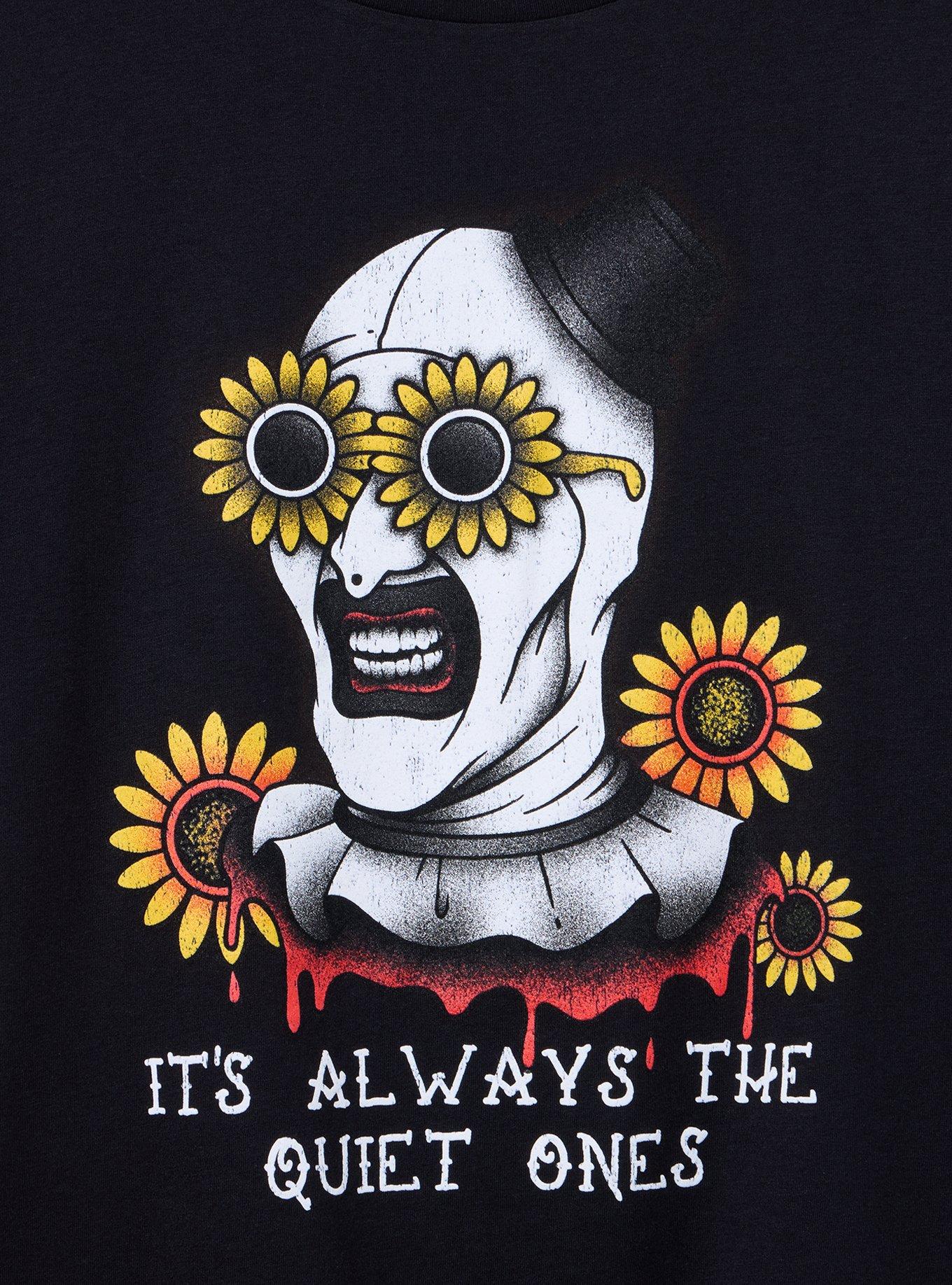 Plus Size Terrifier Classic Cotton Crew Tee, DEEP BLACK, alternate