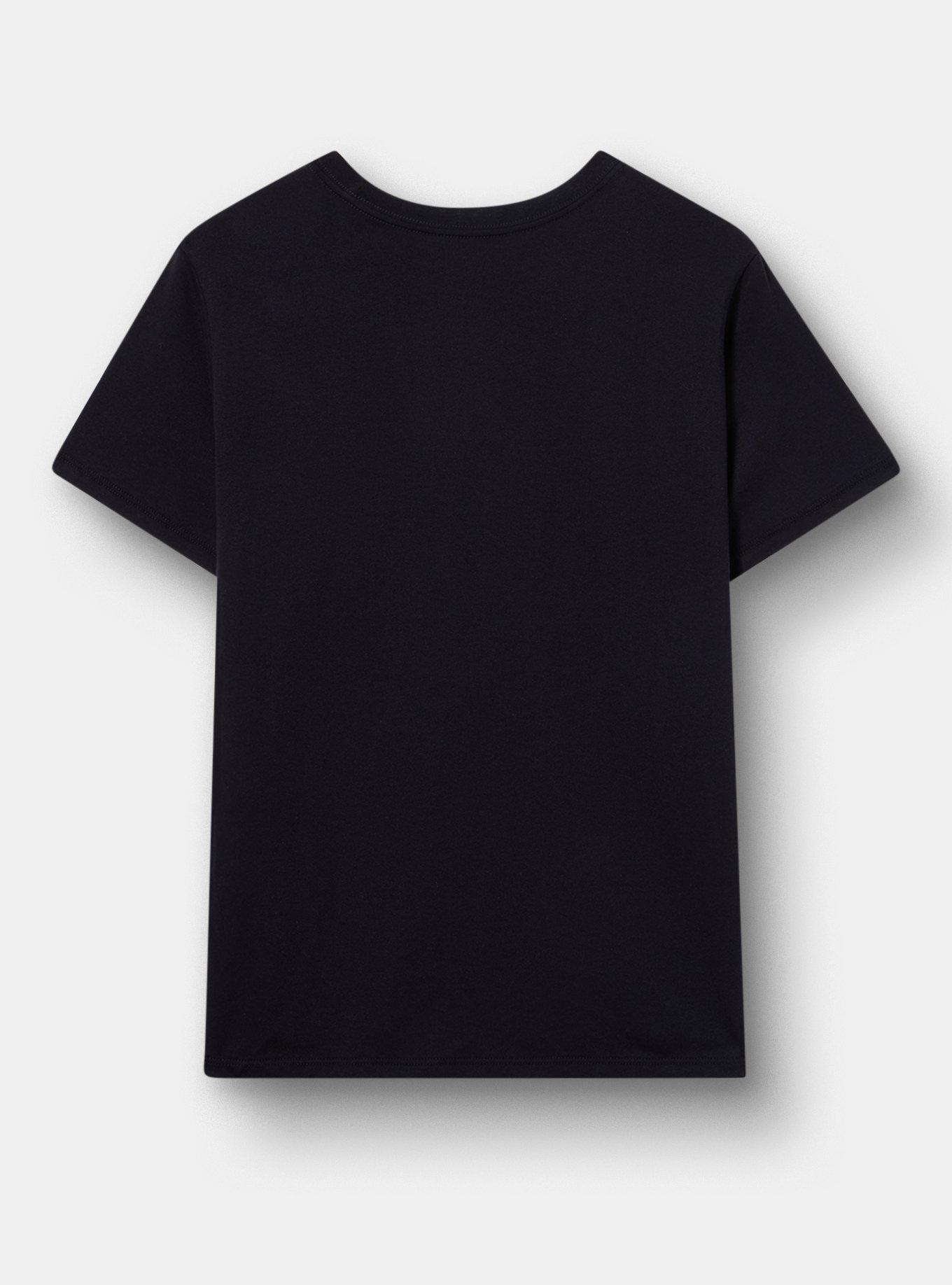 Plus Size Terrifier Classic Cotton Crew Tee, DEEP BLACK, alternate
