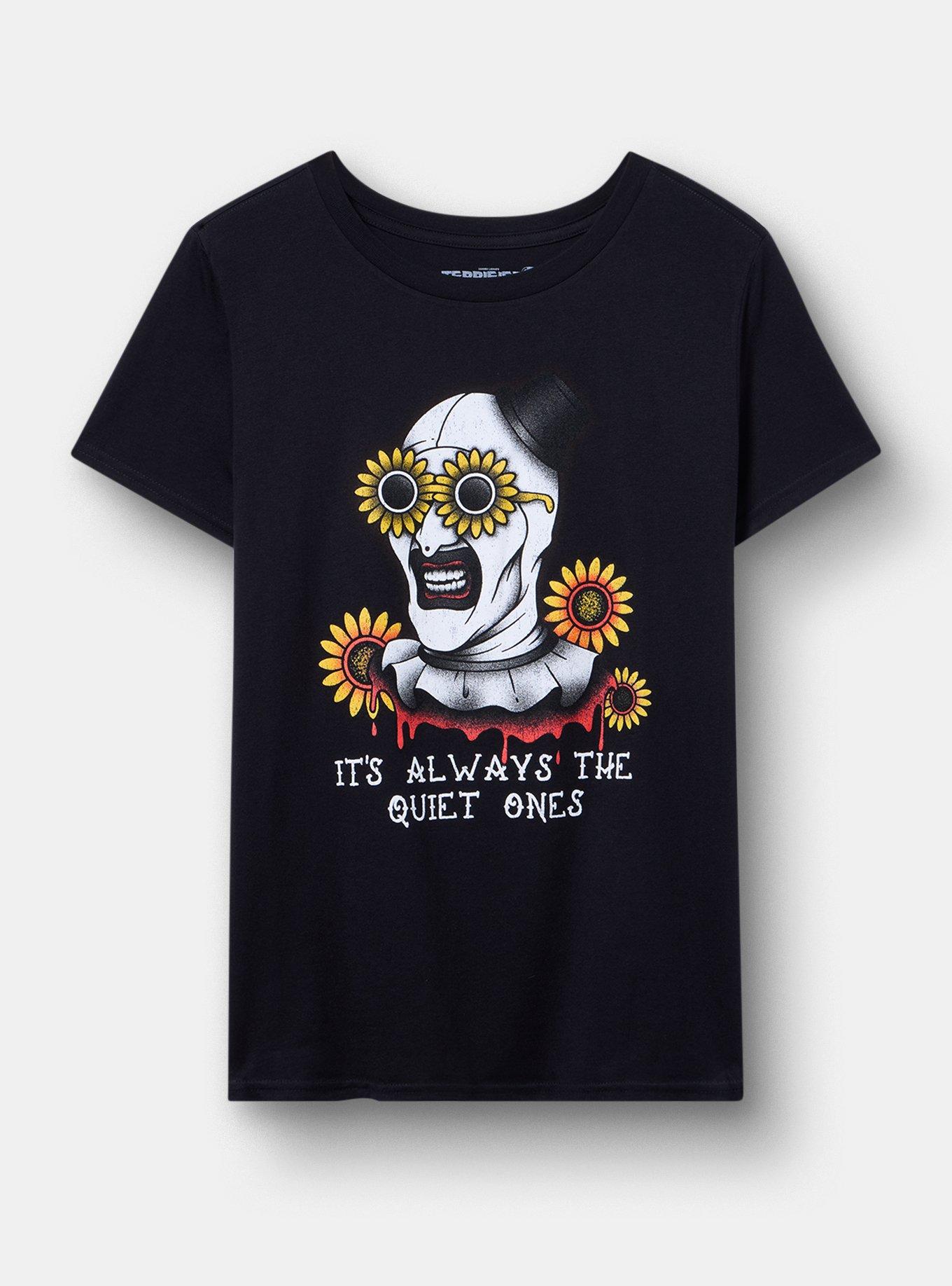 Plus Size Terrifier Classic Cotton Crew Tee, DEEP BLACK, hi-res