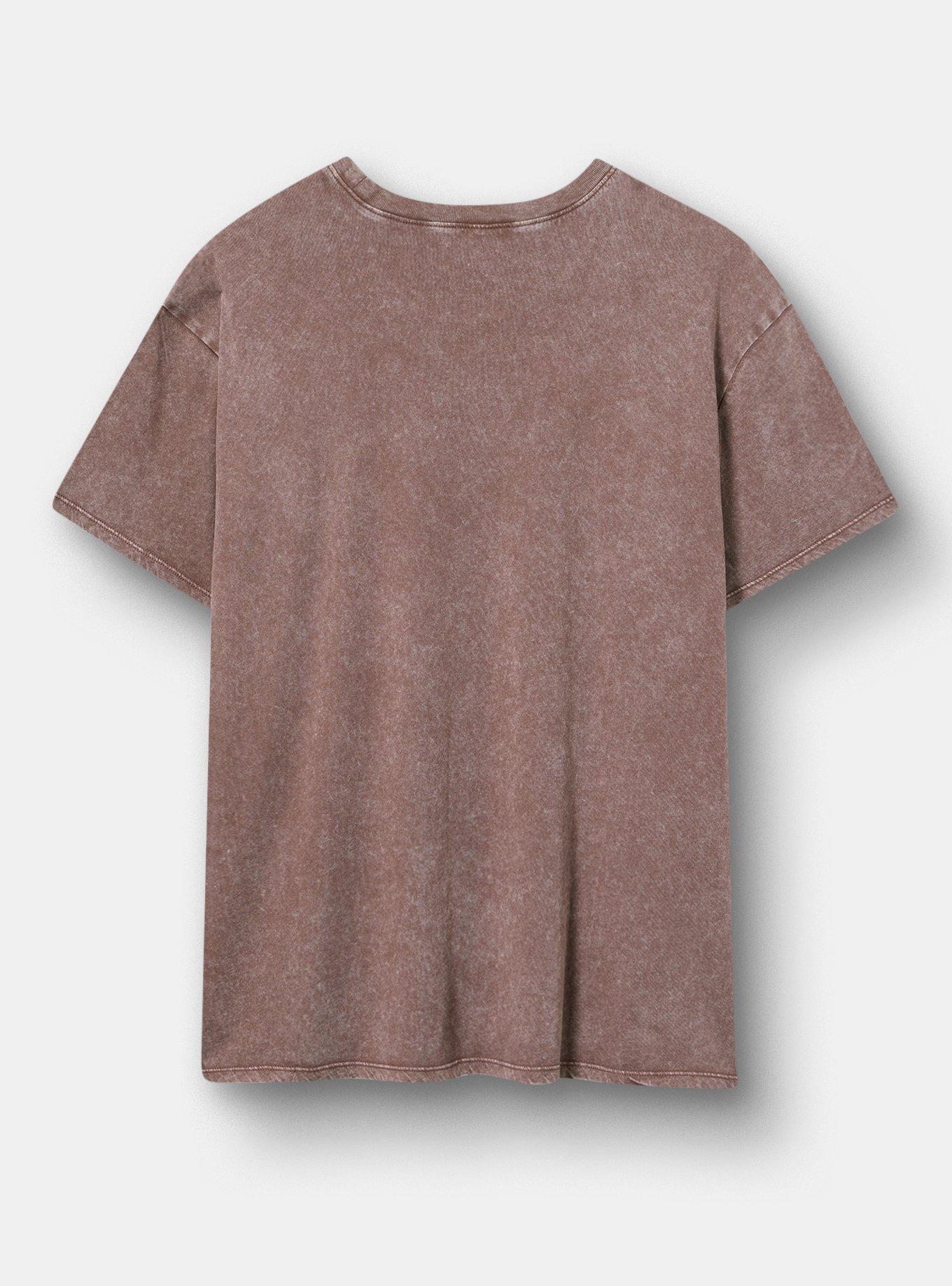 Def Leppard Relaxed Cotton Crew Tee, WASHED BROWN, alternate
