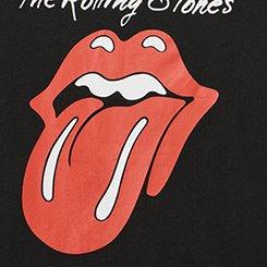 Rolling Stones Cotton Off Shoulder Tee, DEEP BLACK, swatch