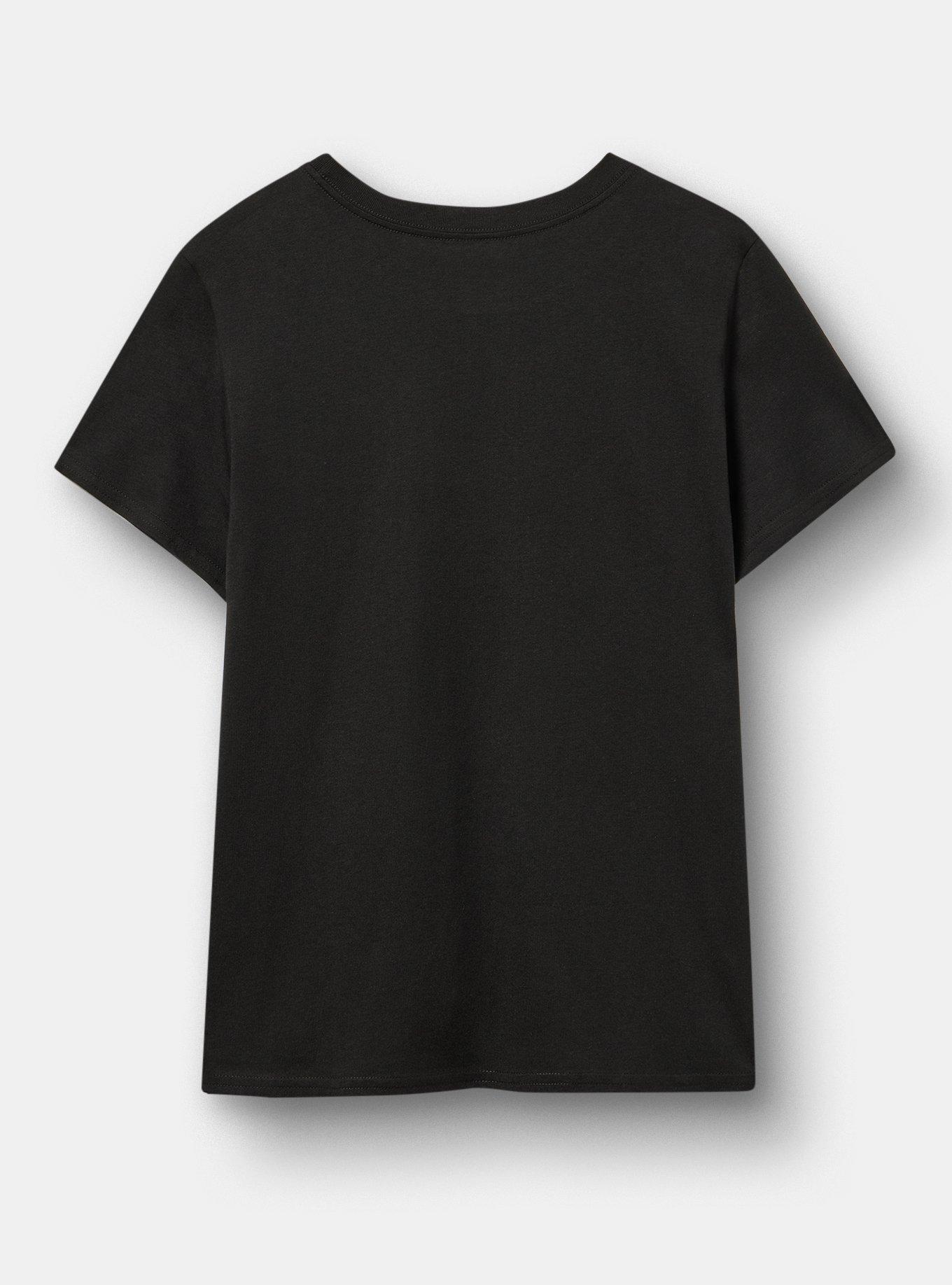 Plus Size Pulp Fiction Classic Cotton Crew Tee, DEEP BLACK, alternate