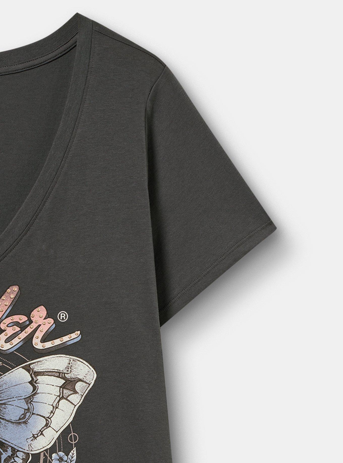 Fender Classic Cotton V-Neck Tee, VINTAGE BLACK, alternate