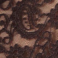 Festi Mixed Lace Bell Sleeve Top, JAVA, swatch