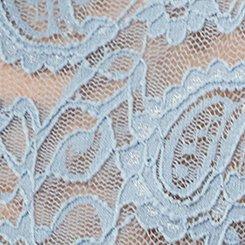 Festi Mixed Lace Bell Sleeve Top, DUSTY BLUE, swatch