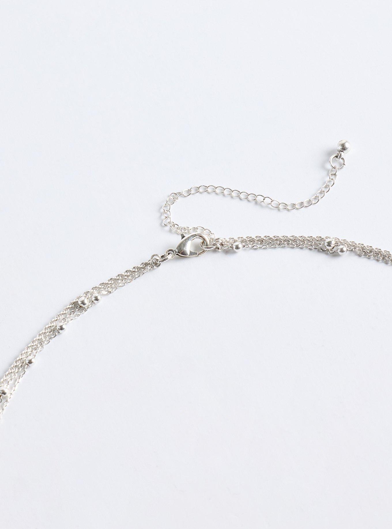 Celestial Layered Drop Necklace, , alternate