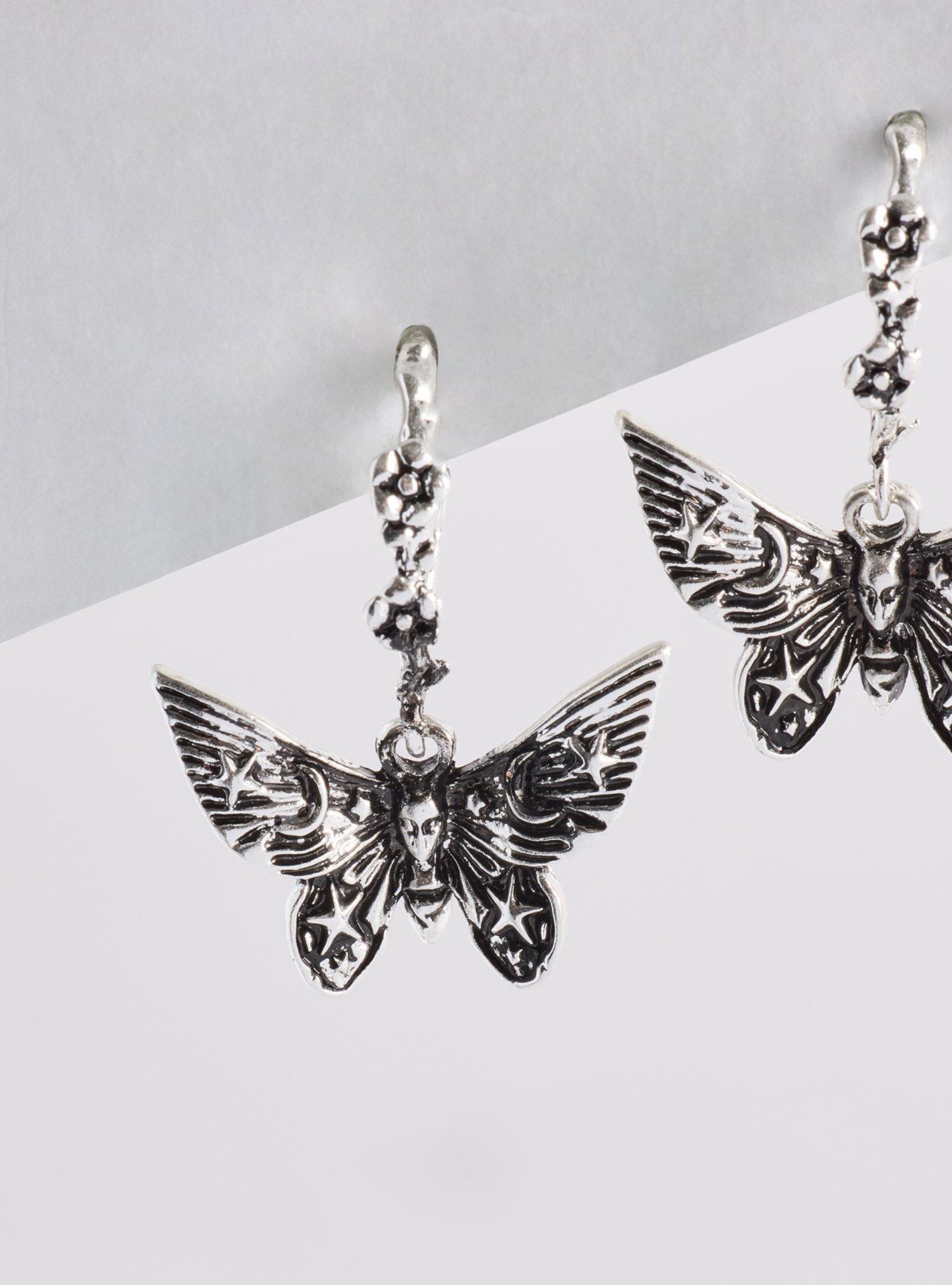Moth Fairy Hoop Earring, , alternate