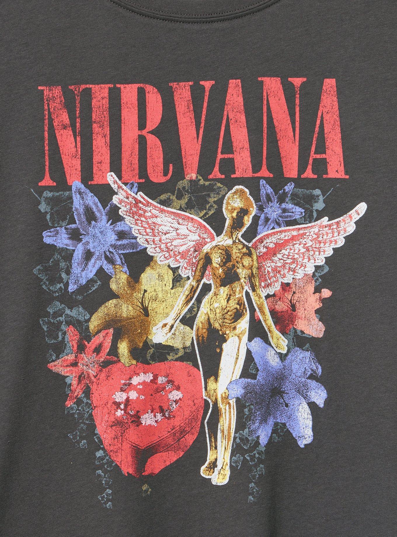 Nirvana Classic Cotton Crew Tee, VINTAGE BLACK, alternate