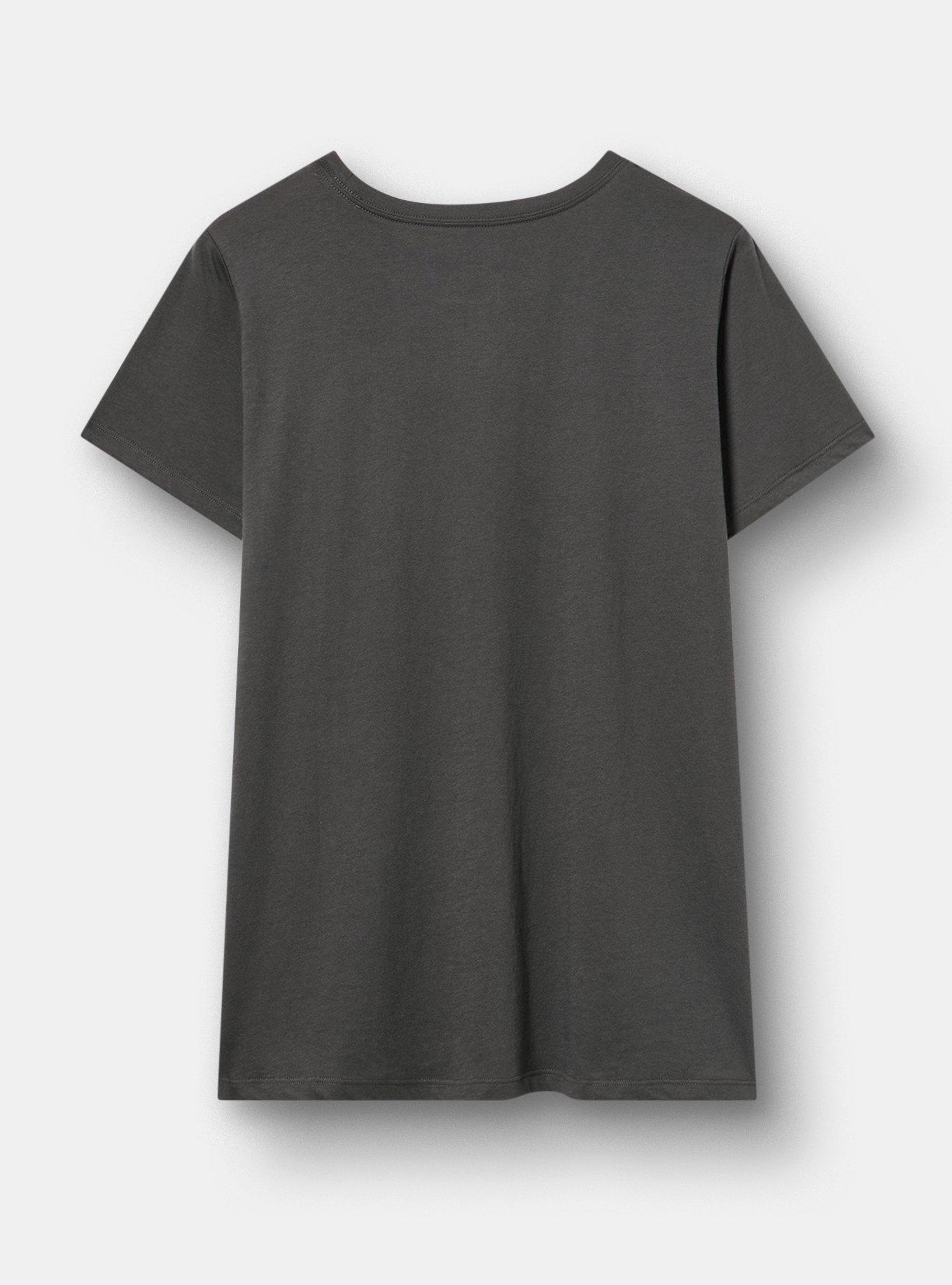 Nirvana Classic Cotton Crew Tee, VINTAGE BLACK, alternate