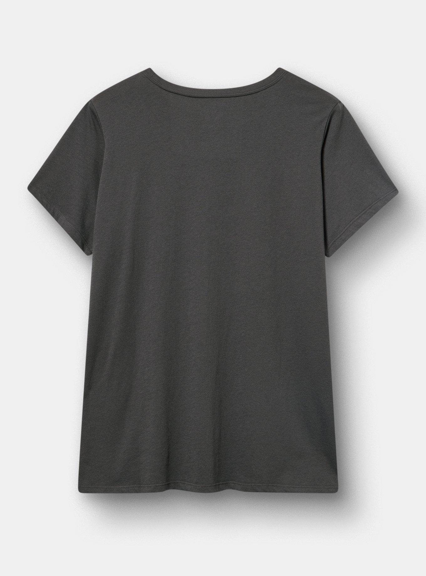 Plus Size No Doubt Classic Cotton Crew Tee, VINTAGE BLACK, alternate