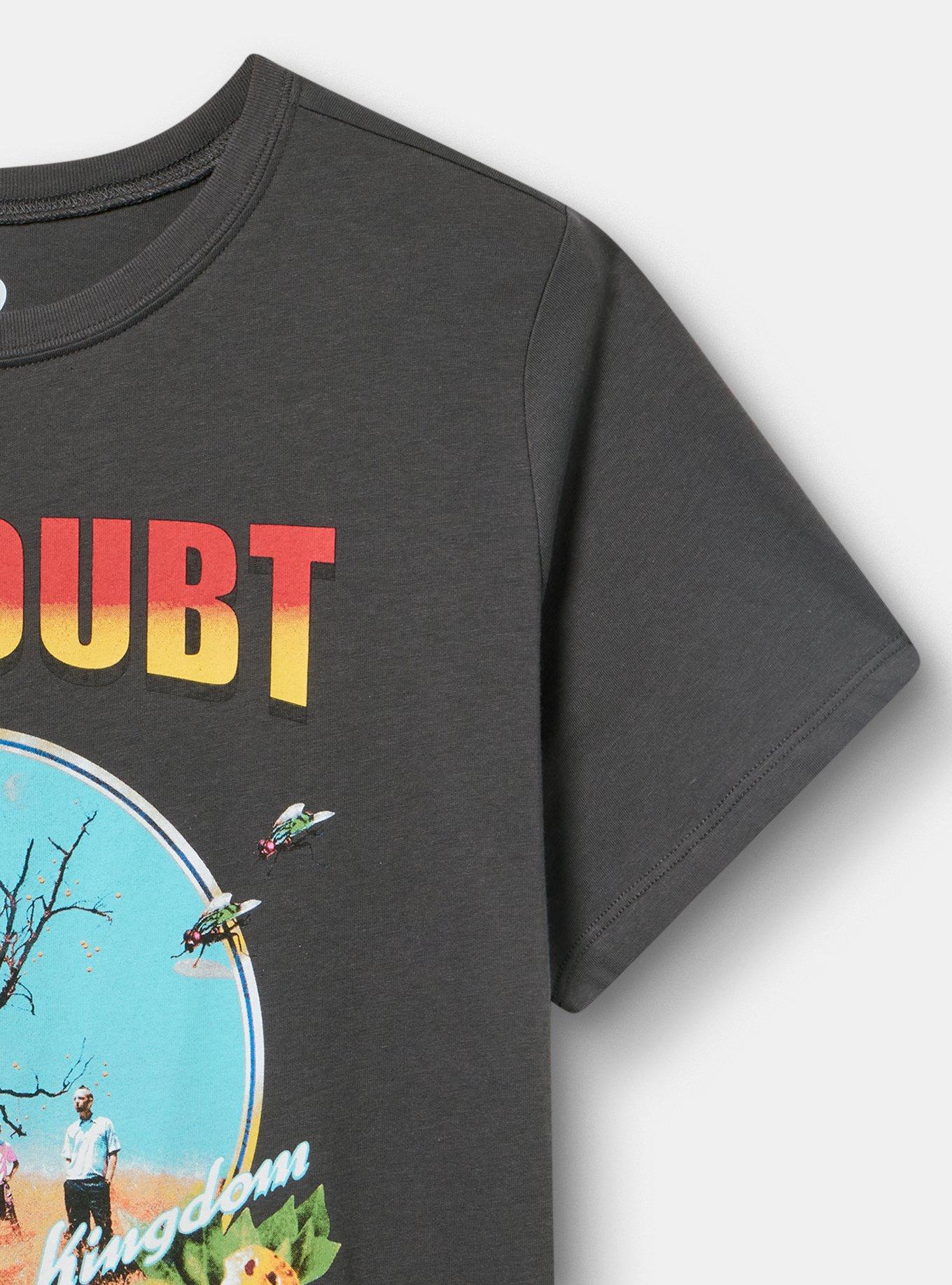 Plus Size No Doubt Classic Cotton Crew Tee, VINTAGE BLACK, alternate