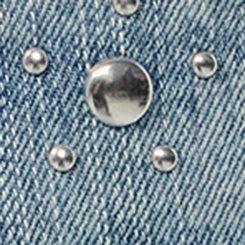 Festi Low-Rise Baggy Wide Leg Studded Jean, GARNET MOON, swatch