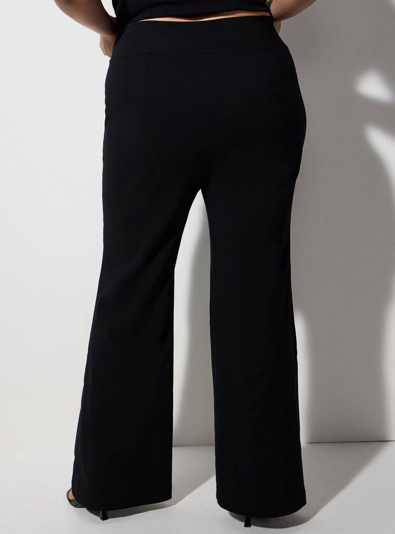 Plus Size LoveSick Flare Pant, DEEP BLACK, alternate