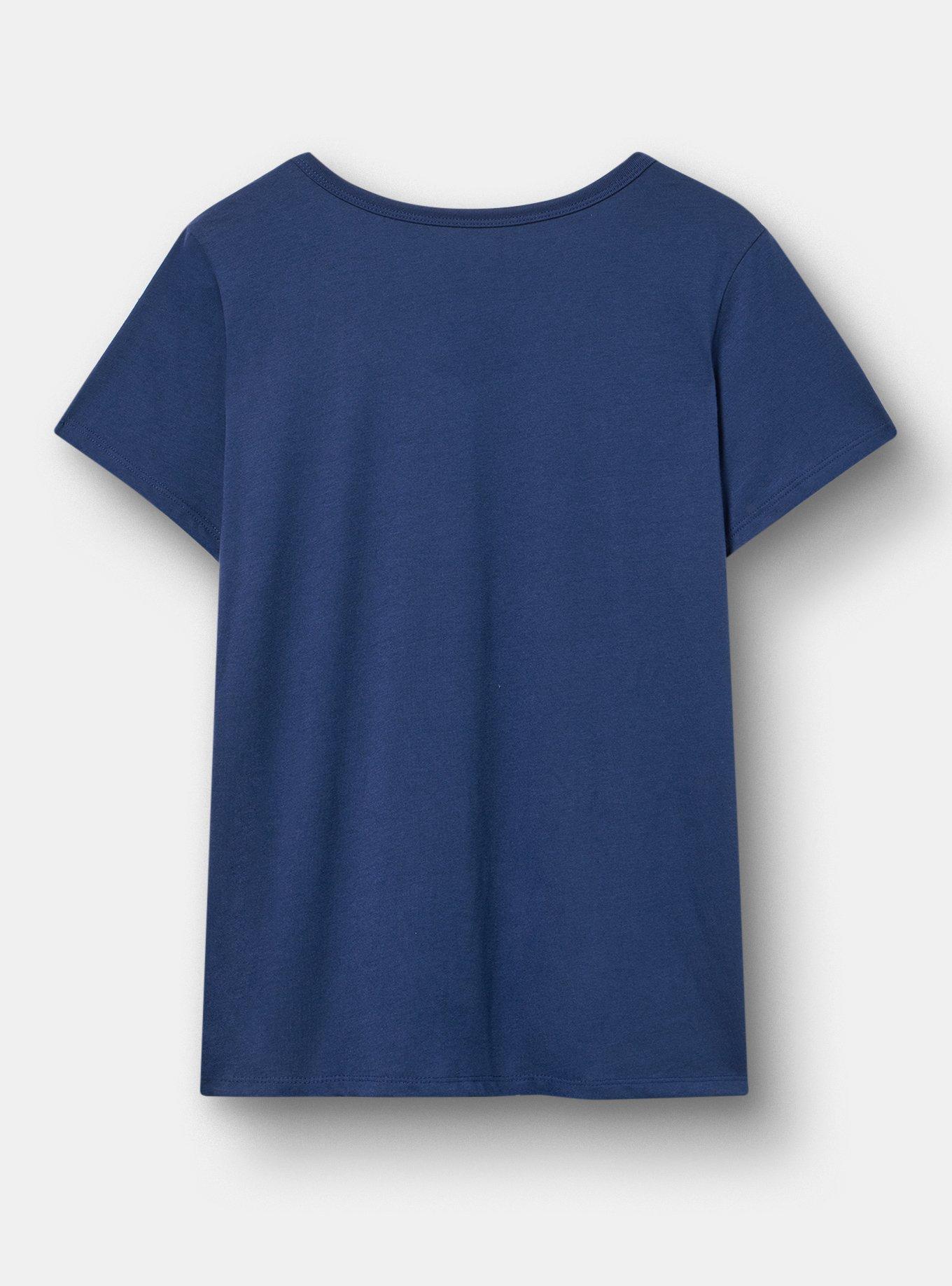 Gilmore Girls Classic Cotton V-Neck Tee, PEACOAT, alternate