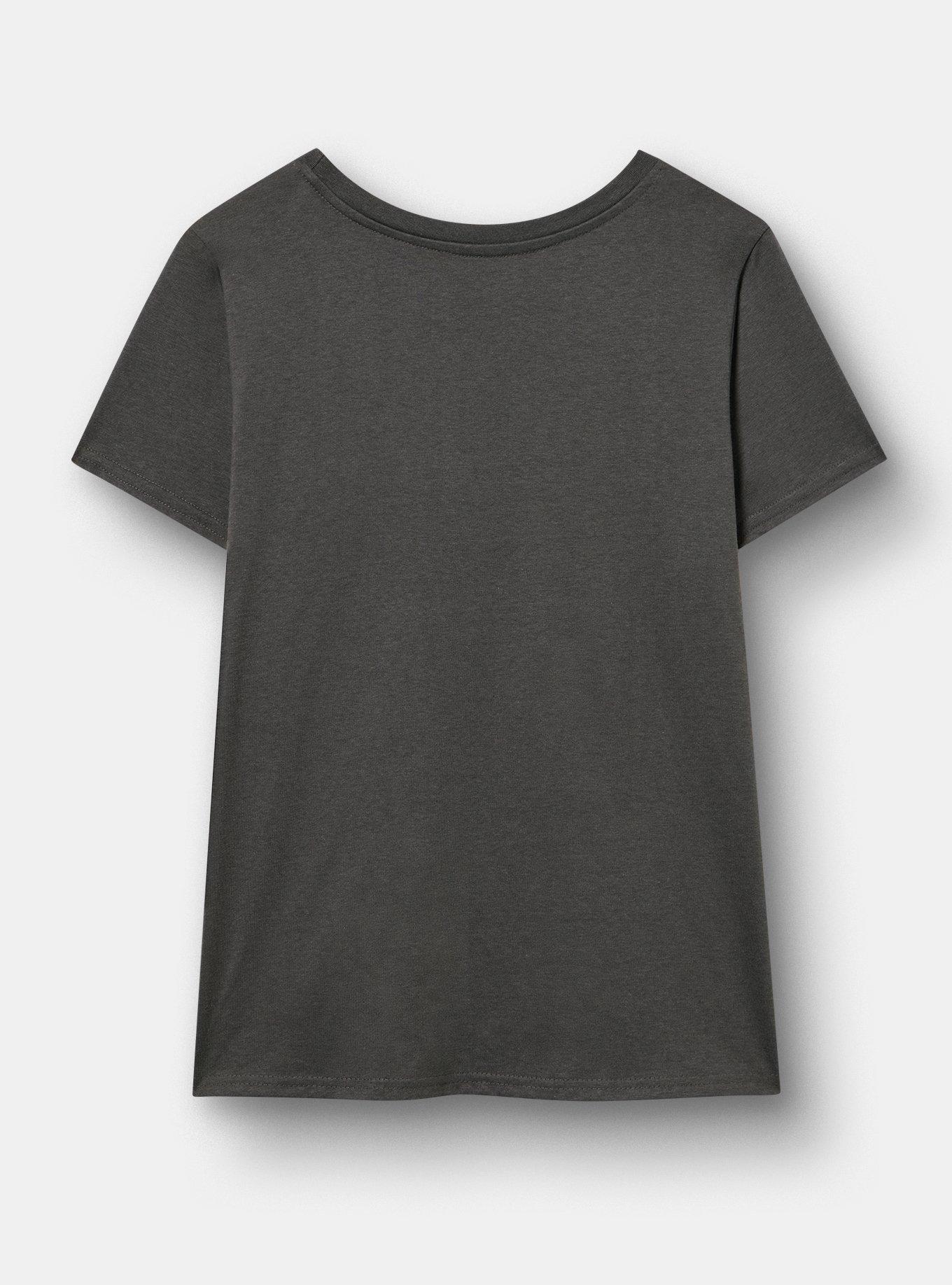 Plus Size It Pennywise Classic Cotton Crew Tee, VINTAGE BLACK, alternate