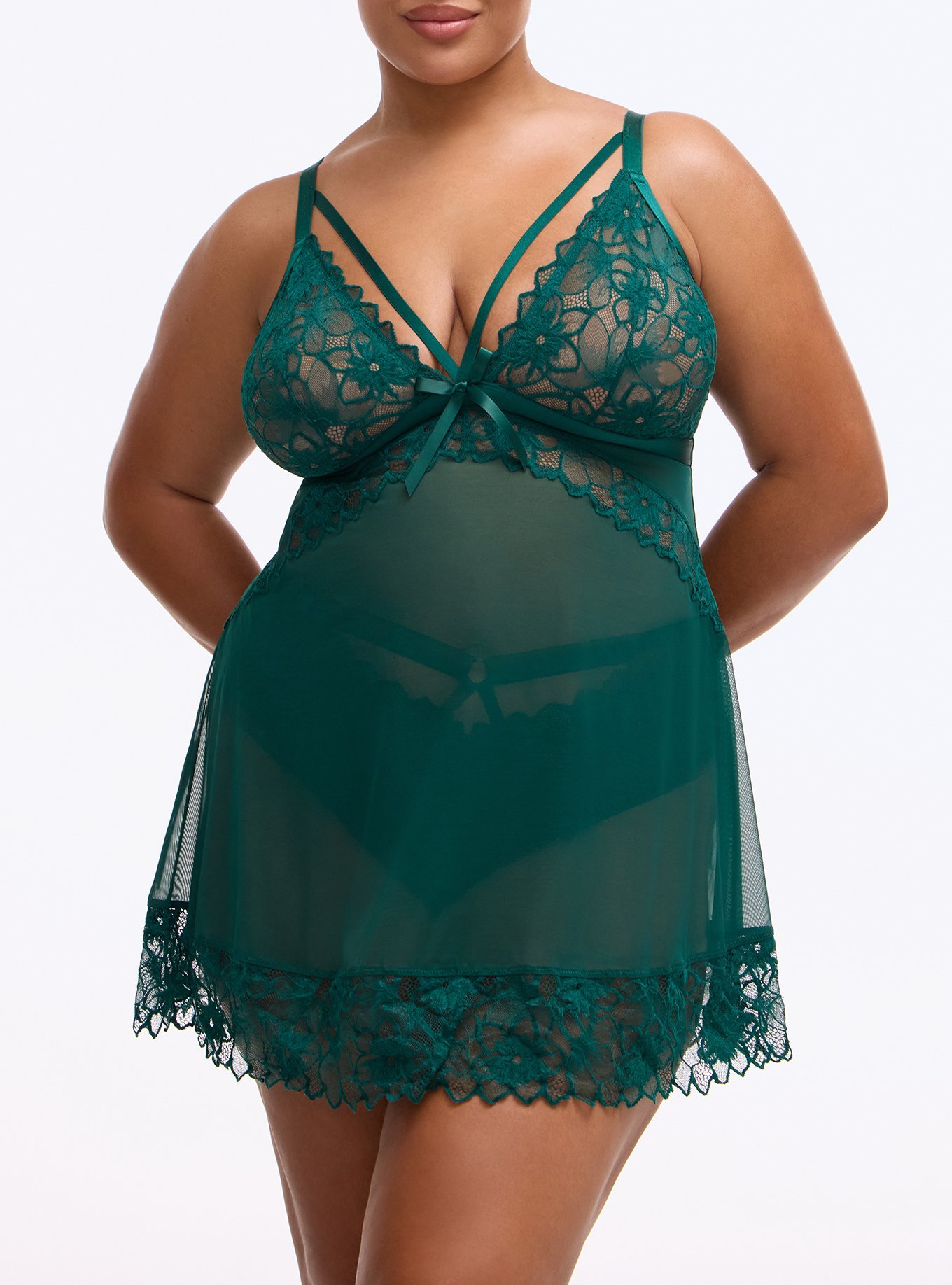 Cozy Valentina Wireless Babydoll, BOTANICAL GARDEN, alternate