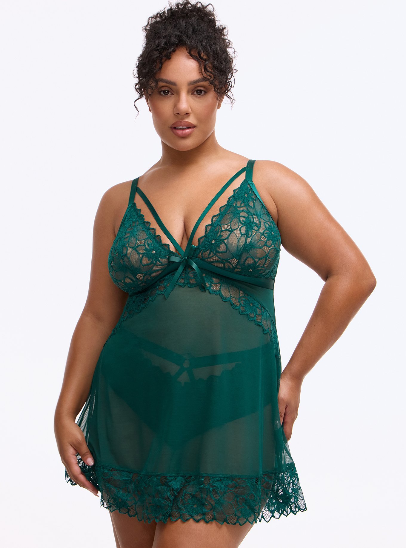 Cozy Valentina Wireless Babydoll, BOTANICAL GARDEN, hi-res