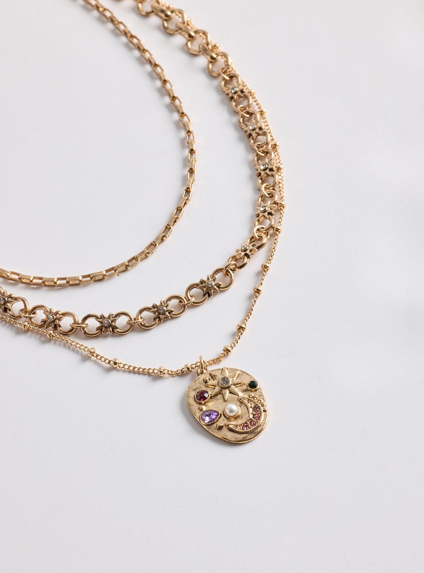 Celestial Layered Necklace, , alternate