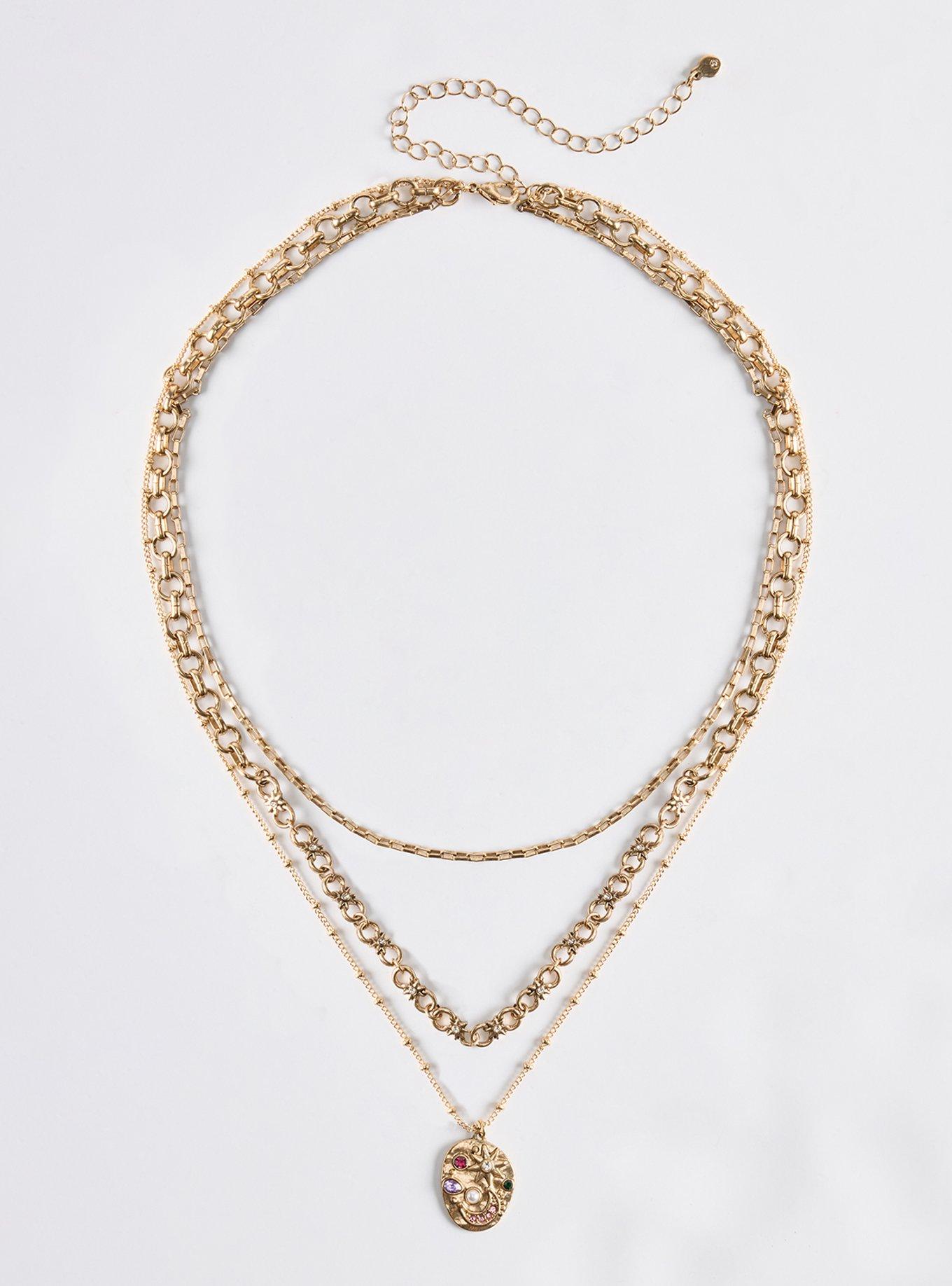 Celestial Layered Necklace, , hi-res